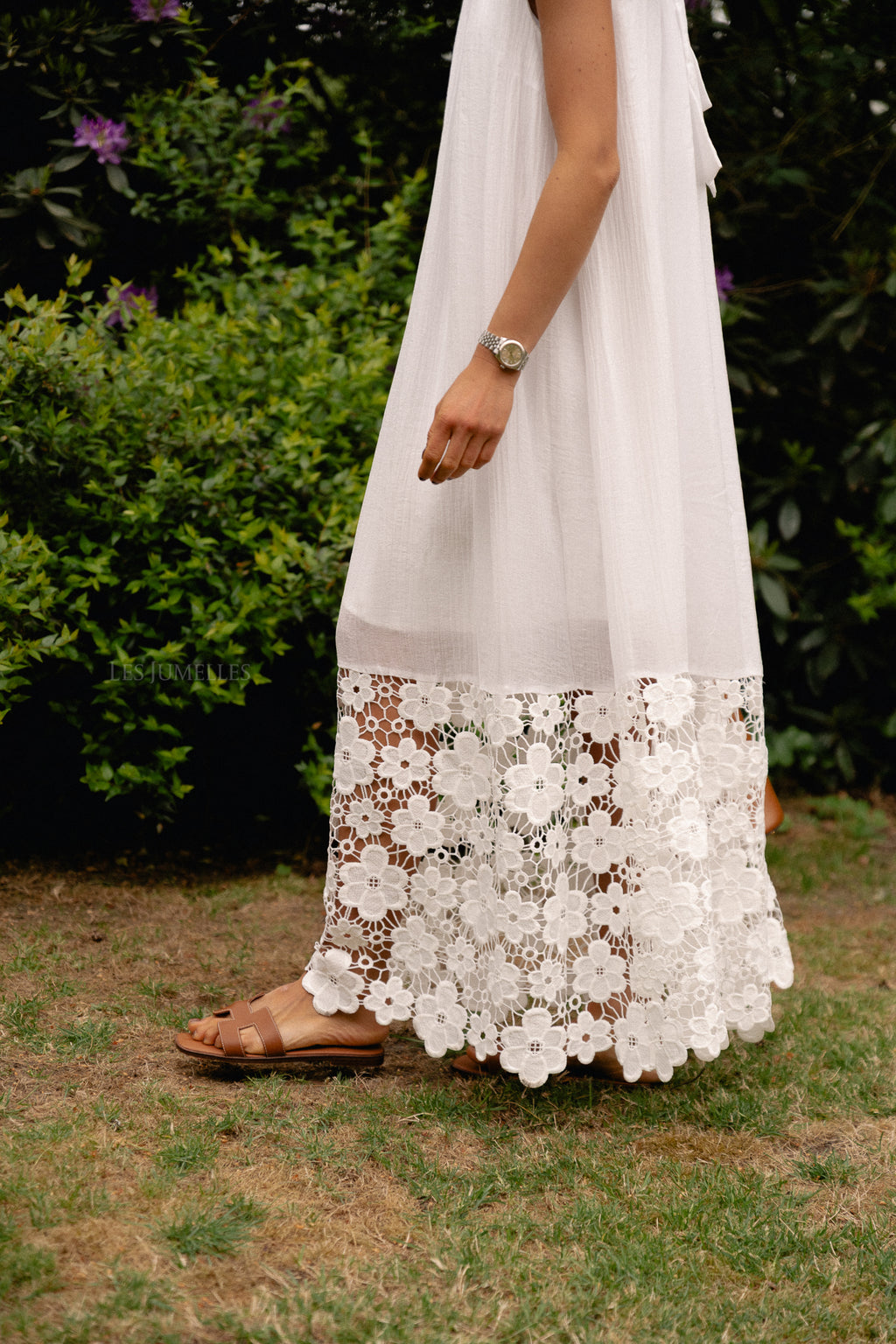 YASTwigsy SL Knöchellanges Kleid Weiß