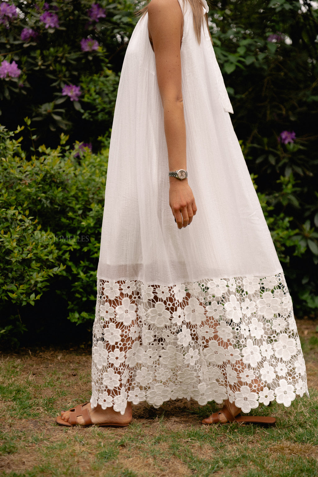 YASTwigsy SL Knöchellanges Kleid Weiß