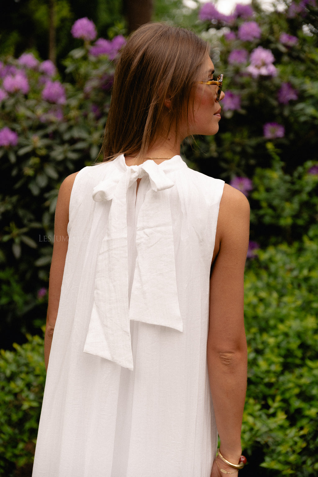 YASTwigsy SL Knöchellanges Kleid Weiß