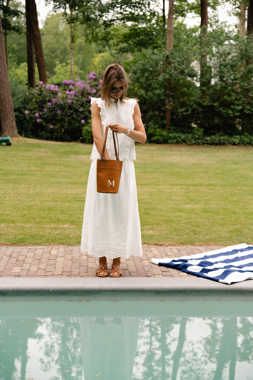 YASLuma HW long skirt star white