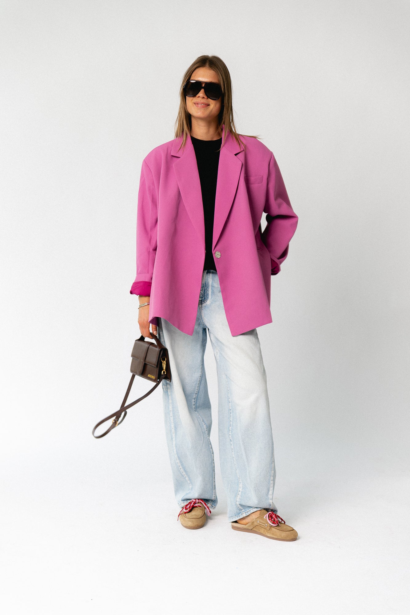 Chloe oversized blazer crocus