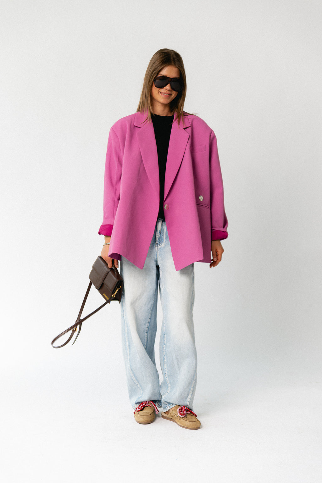 Chloe oversized blazer crocus