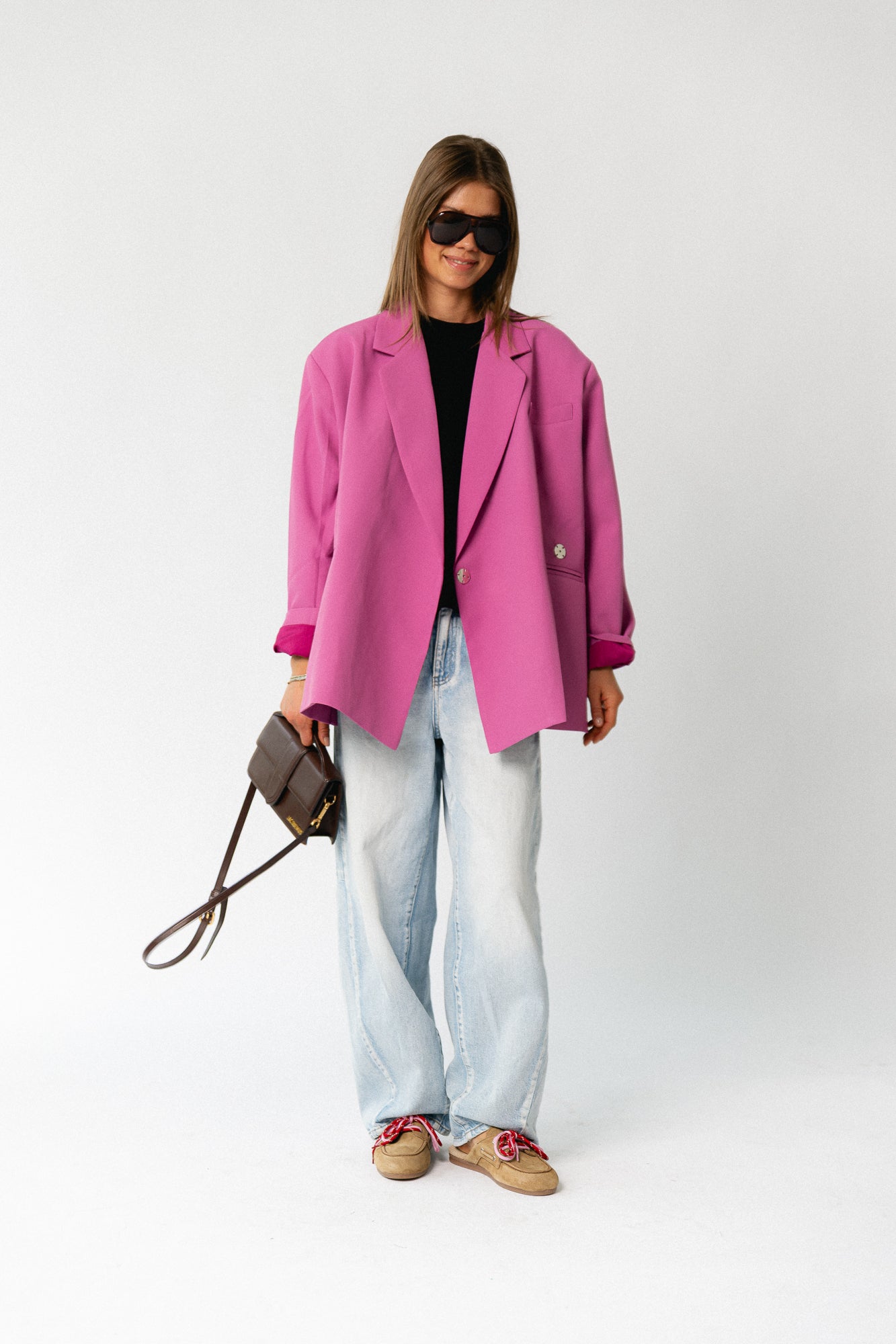 Chloe oversized blazer crocus
