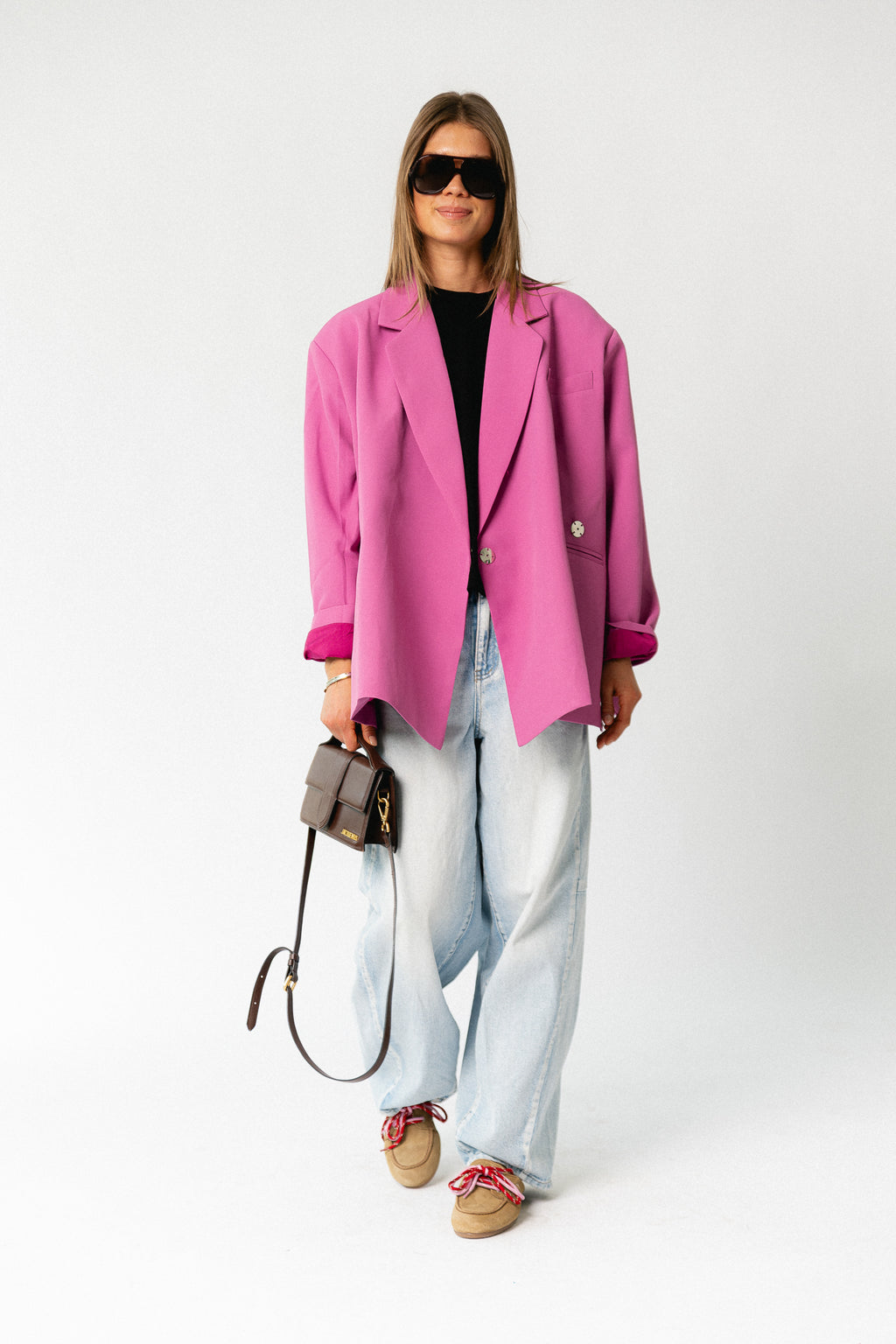 Chloe oversized blazer crocus