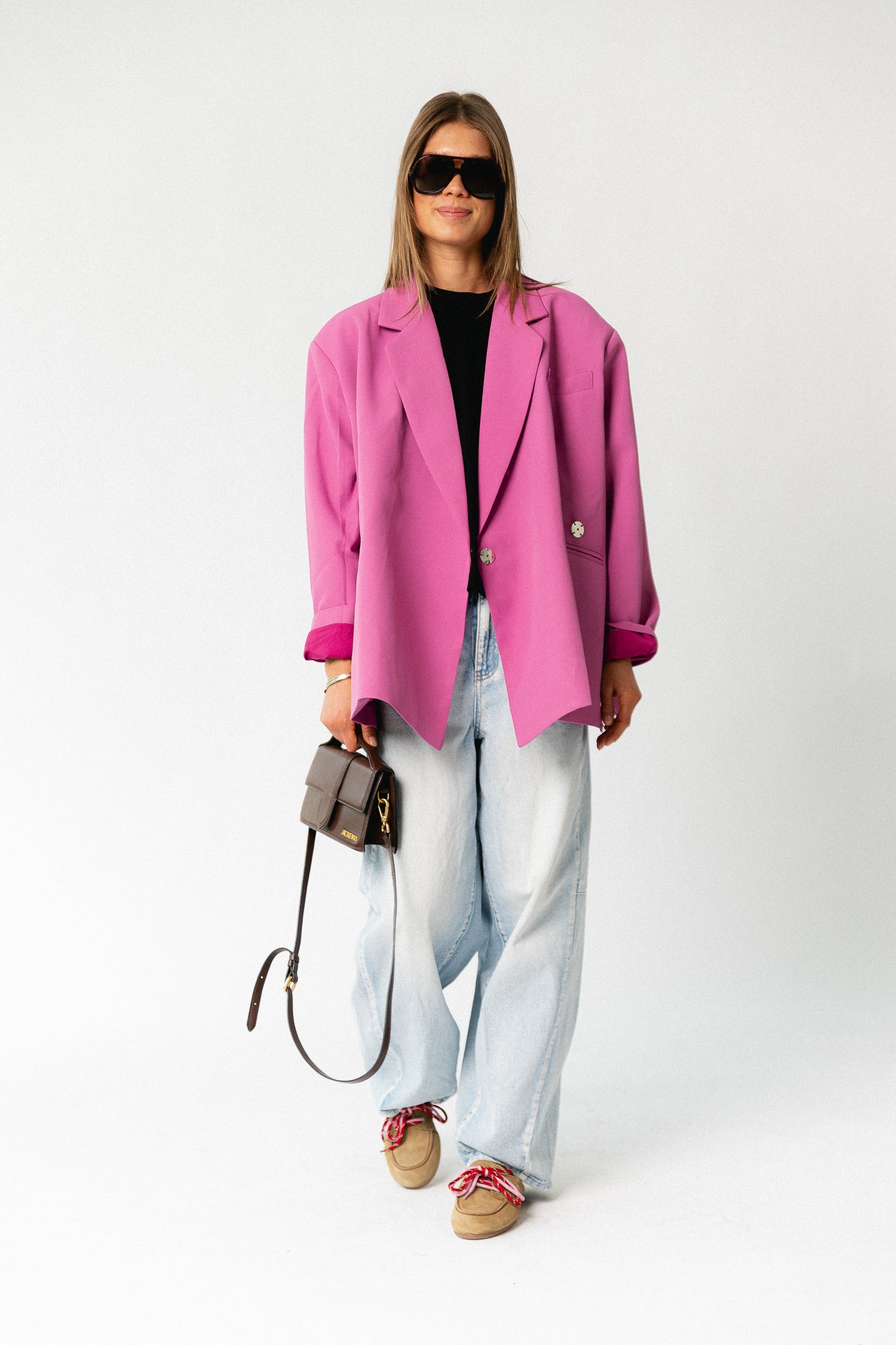 Chloe oversized blazer crocus