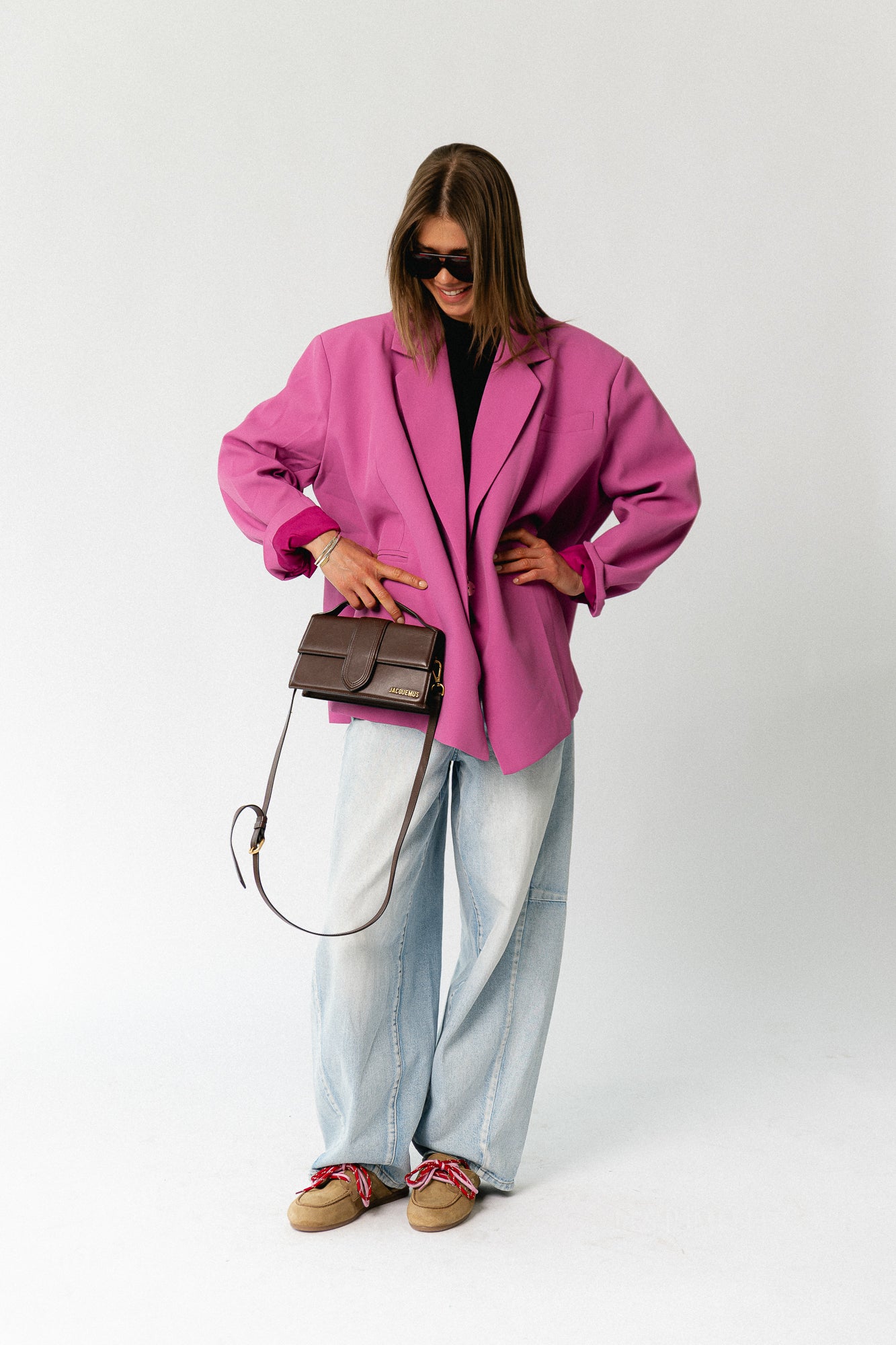 Chloe oversized blazer crocus