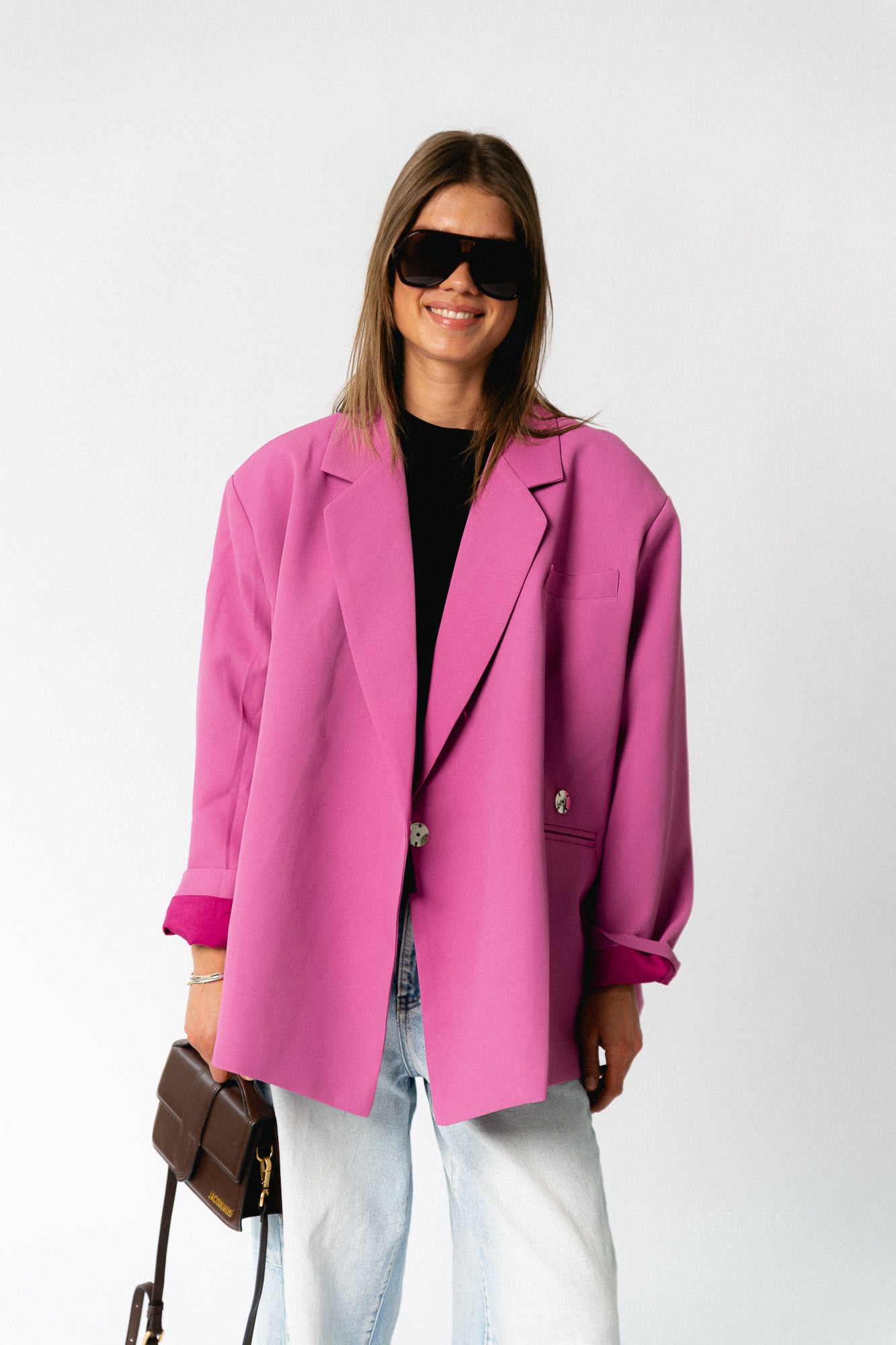 Chloe oversized blazer crocus