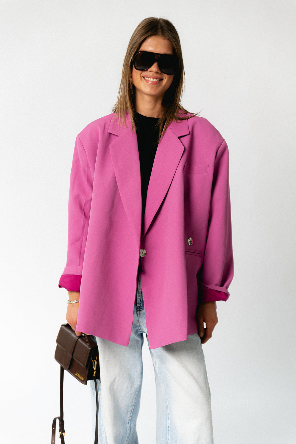 Chloe oversized blazer crocus