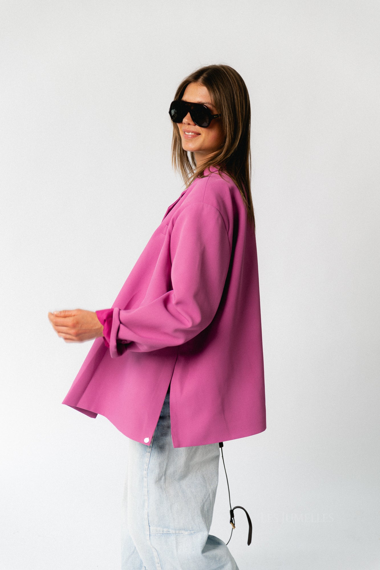 Chloe oversized blazer crocus