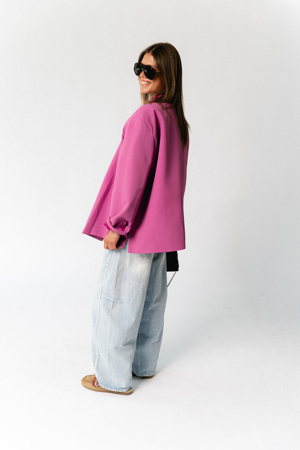Chloe oversized blazer crocus