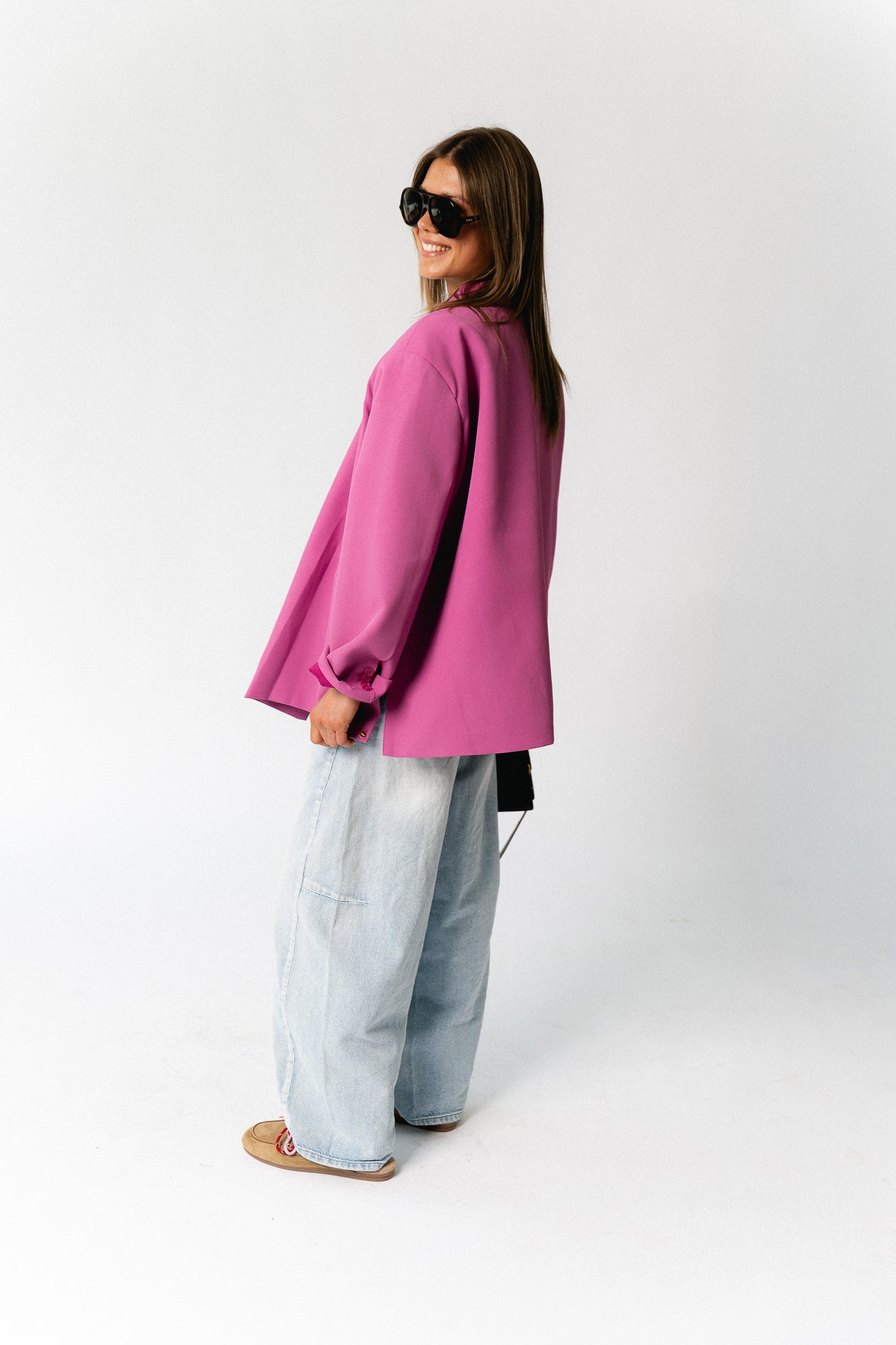 Chloe oversized blazer crocus