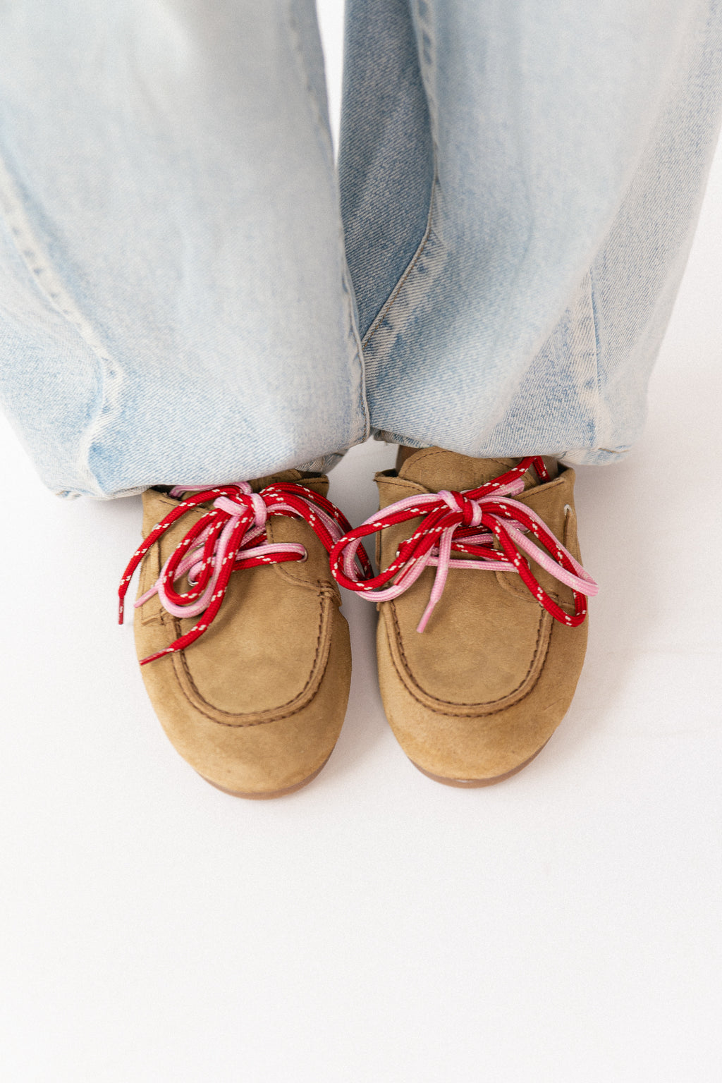 PAYasma lace loafers taupe suede