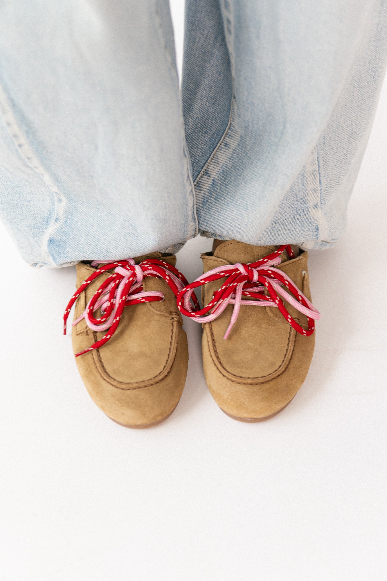 PAYasma lace loafers taupe suede