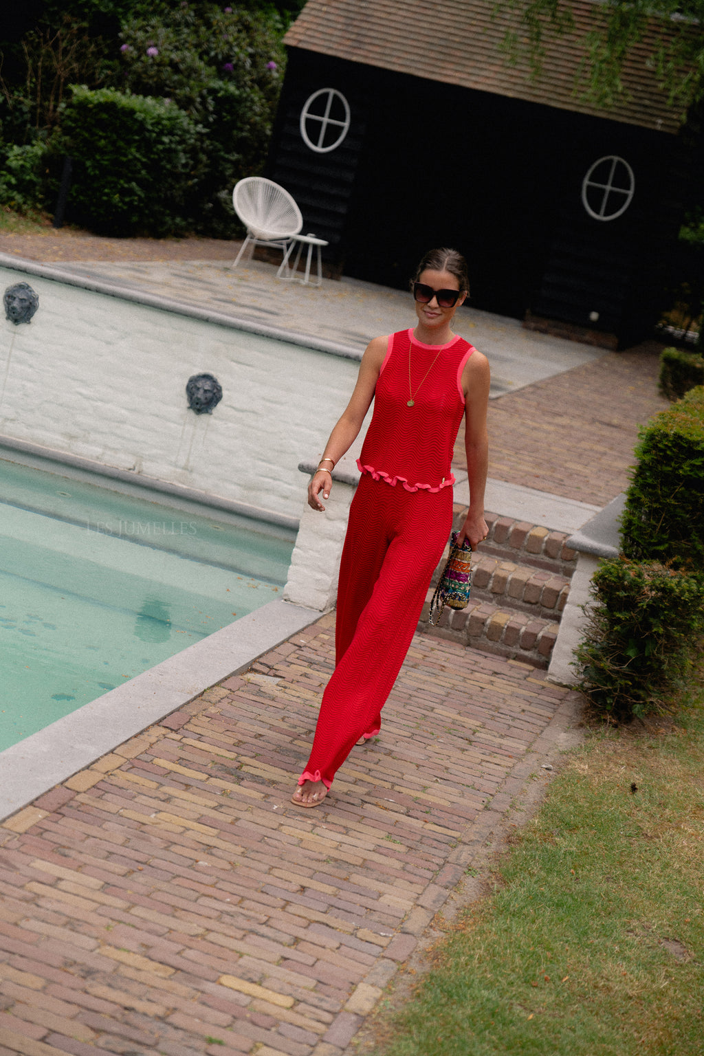 Top Donna rouge doux-amer