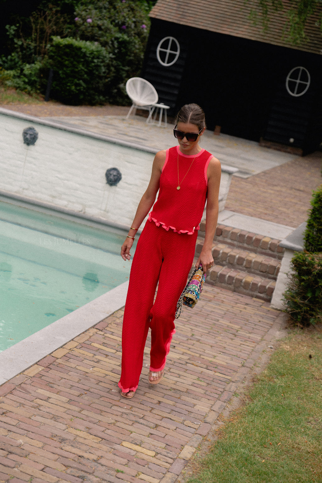 Top Donna rouge doux-amer