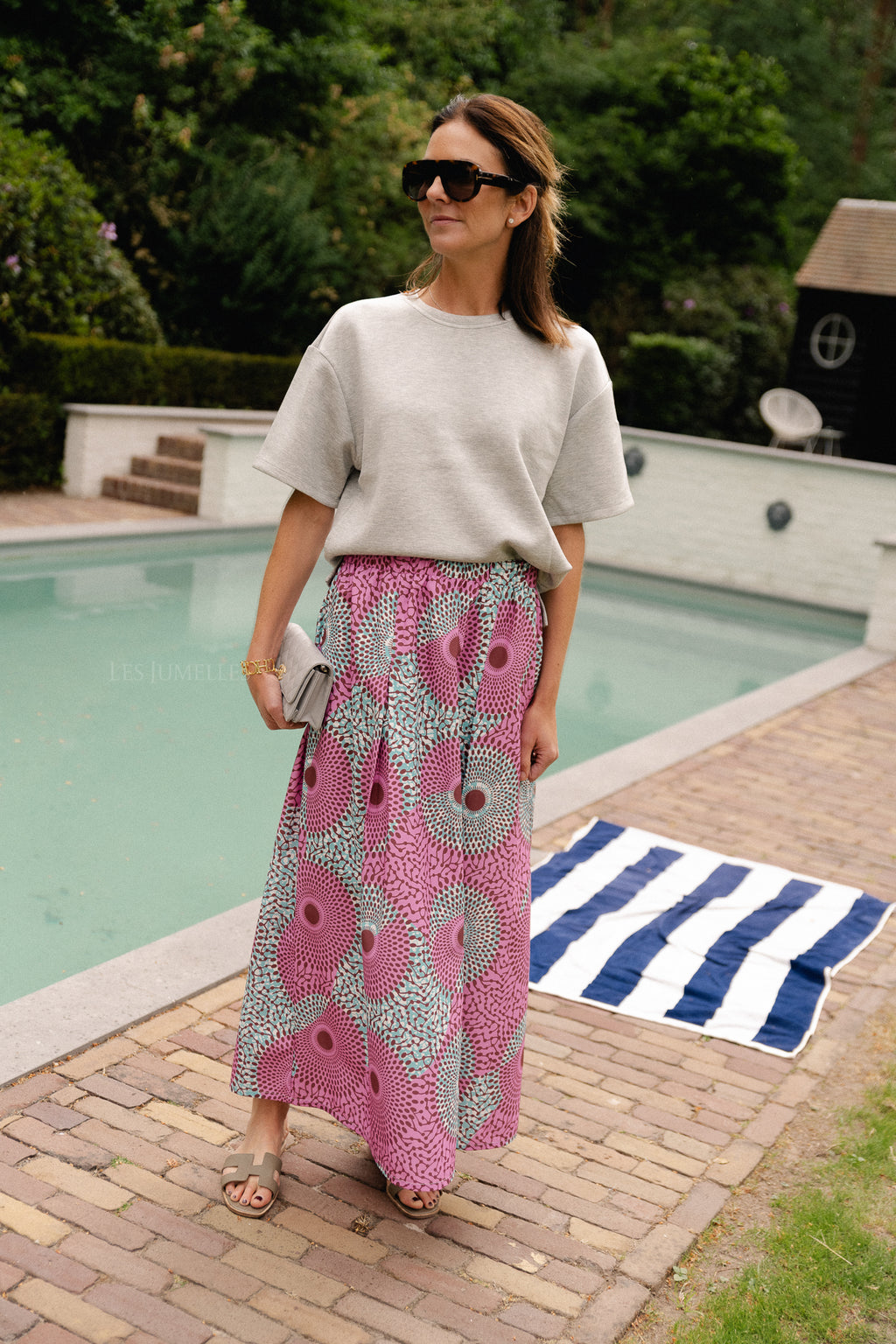 Maeve printed skirt multicolor
