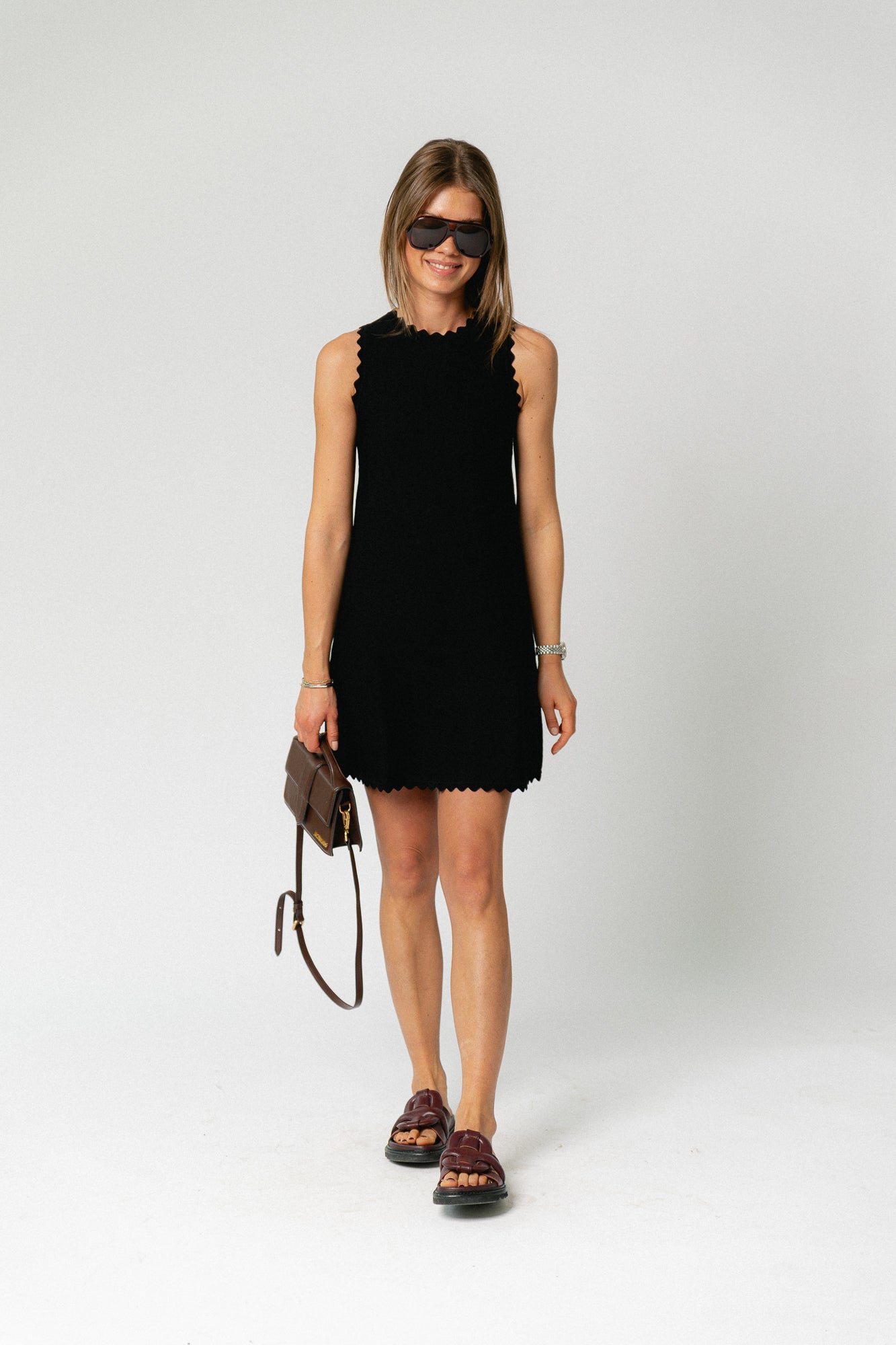 Anusha knit dress black