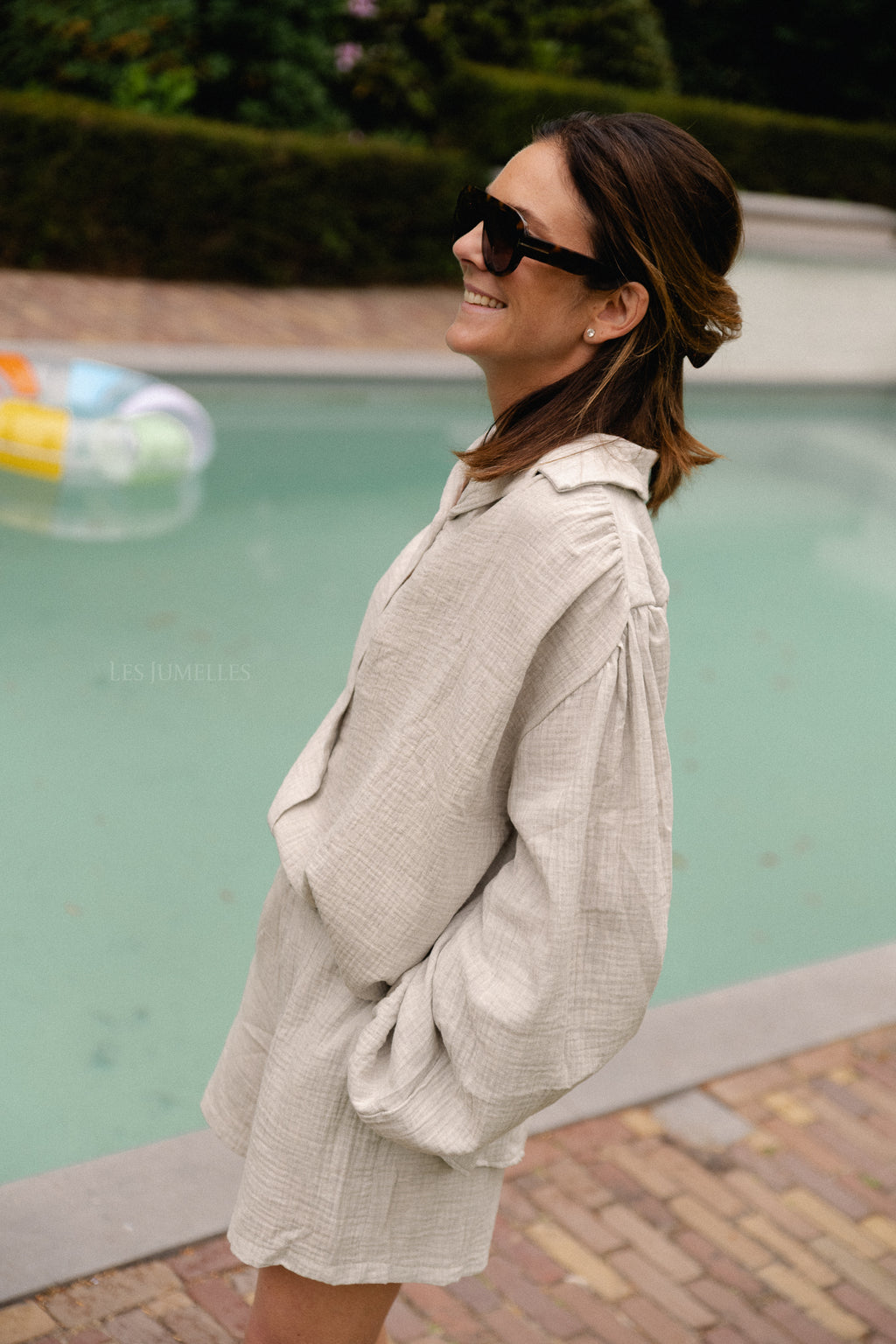 Abigail blouse grijs melange