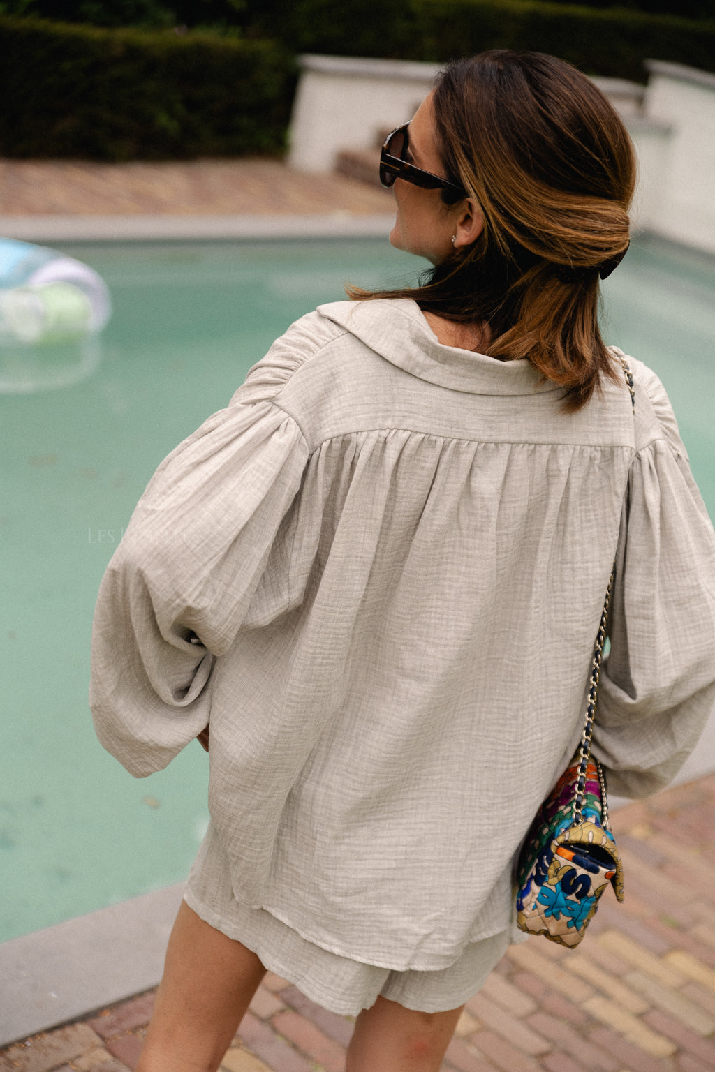 Abigail blouse grijs melange