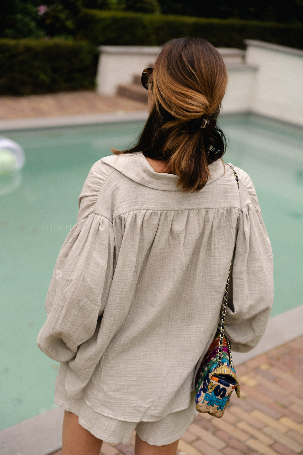 Abigail blouse grijs melange