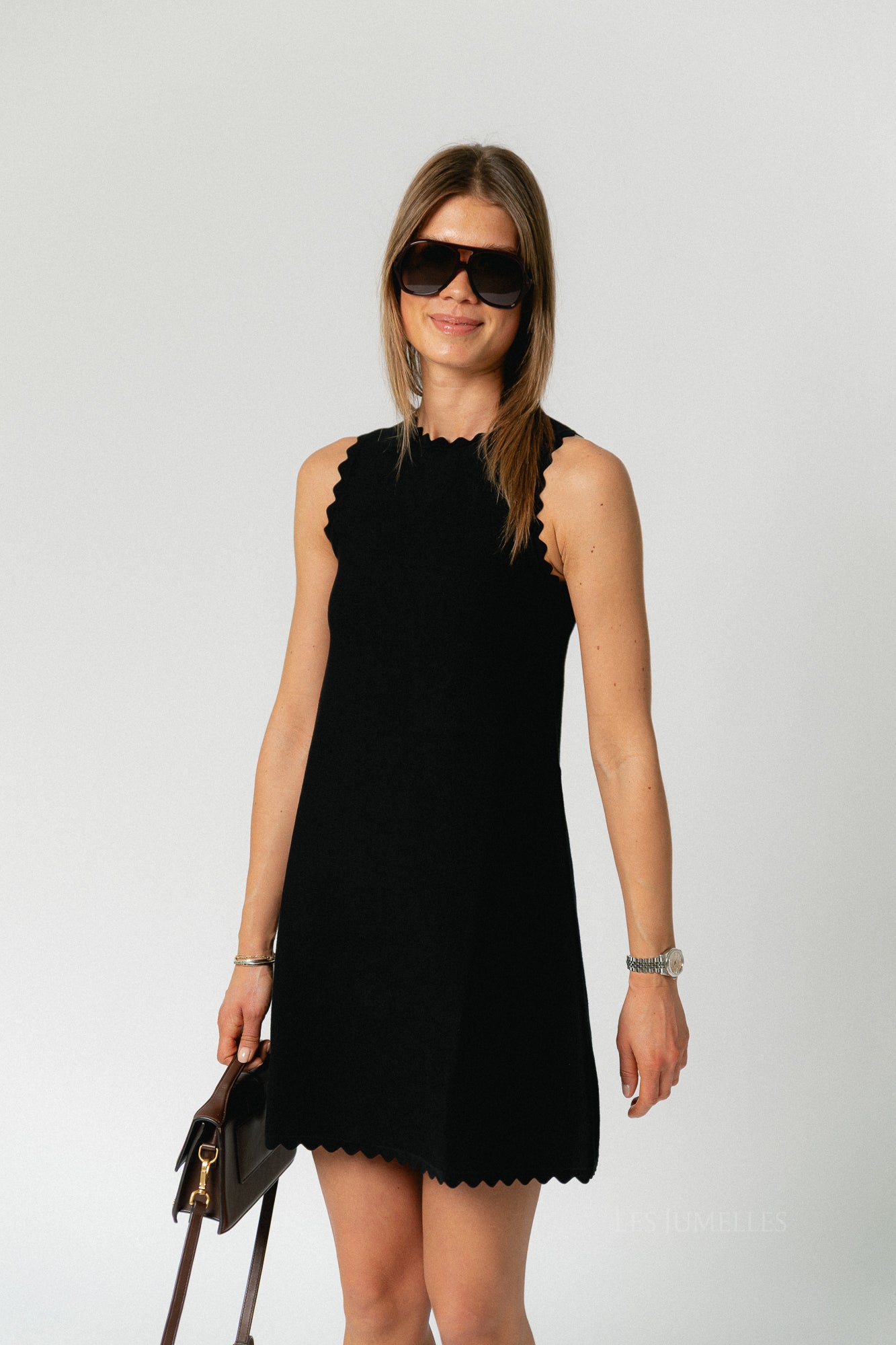 Anusha knit dress black