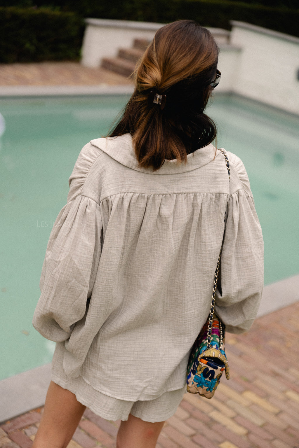 Abigail blouse grijs melange