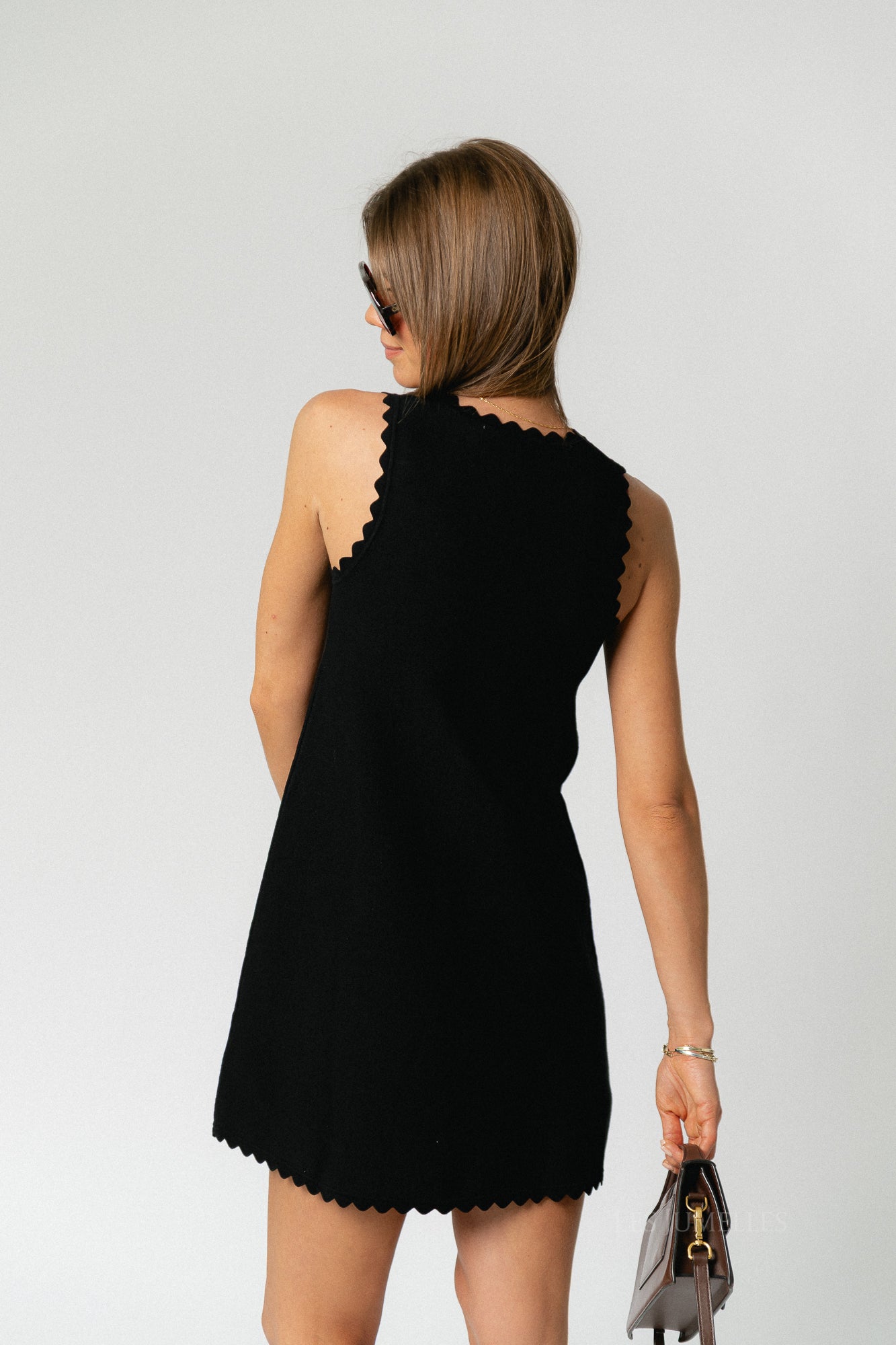 Anusha knit dress black