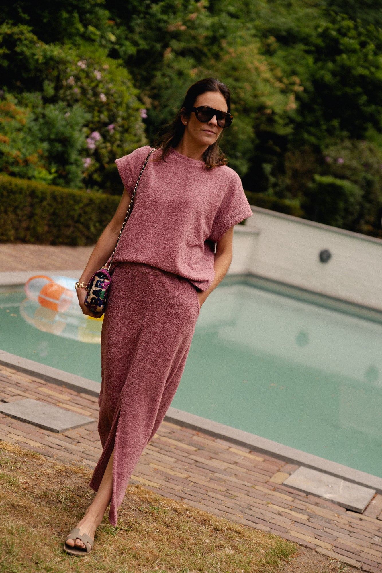 Annabelle terry skirt marsala