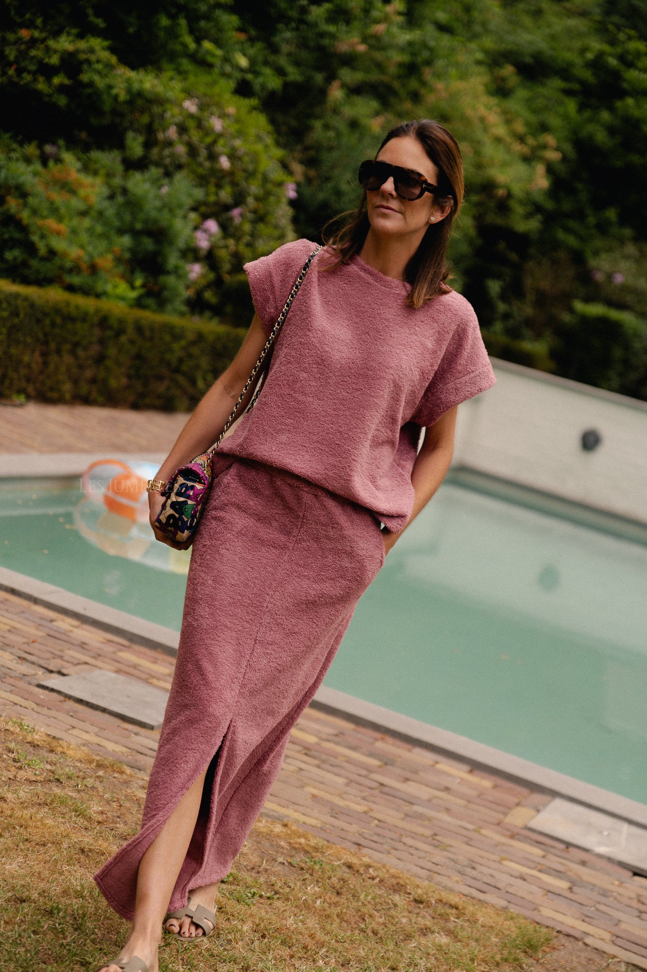 Annabelle terry skirt marsala
