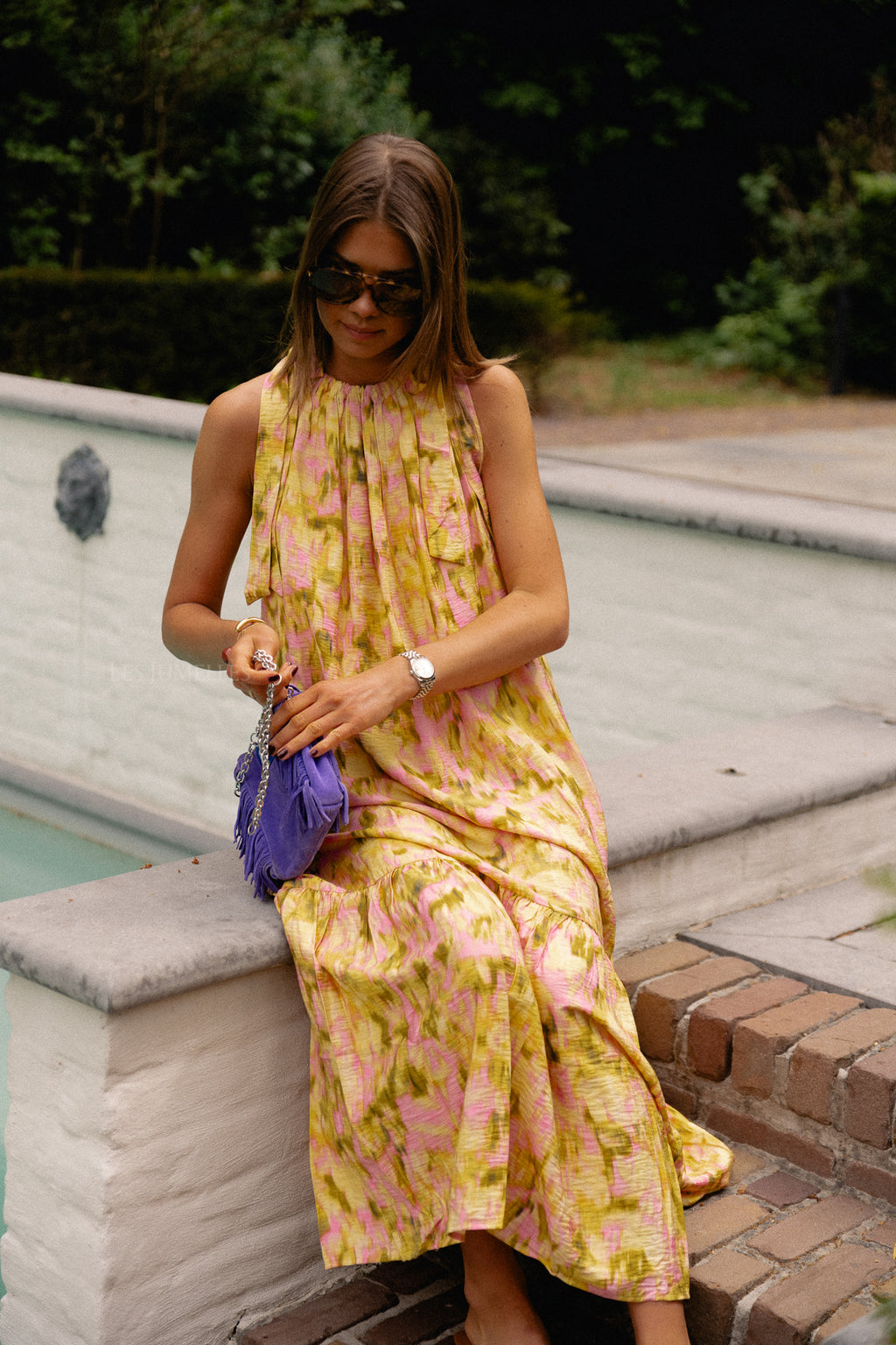 YASMarinna SL ankle dress french vanilla
