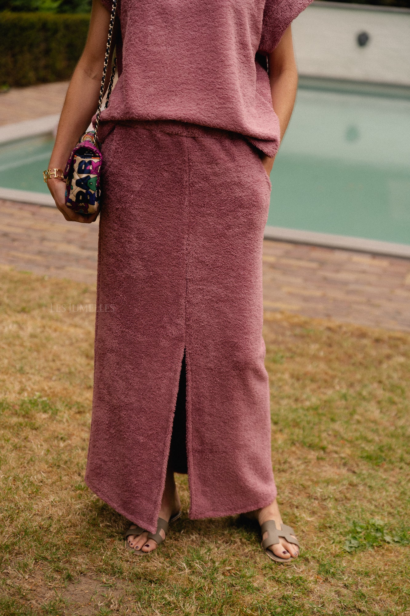 Annabelle terry skirt marsala