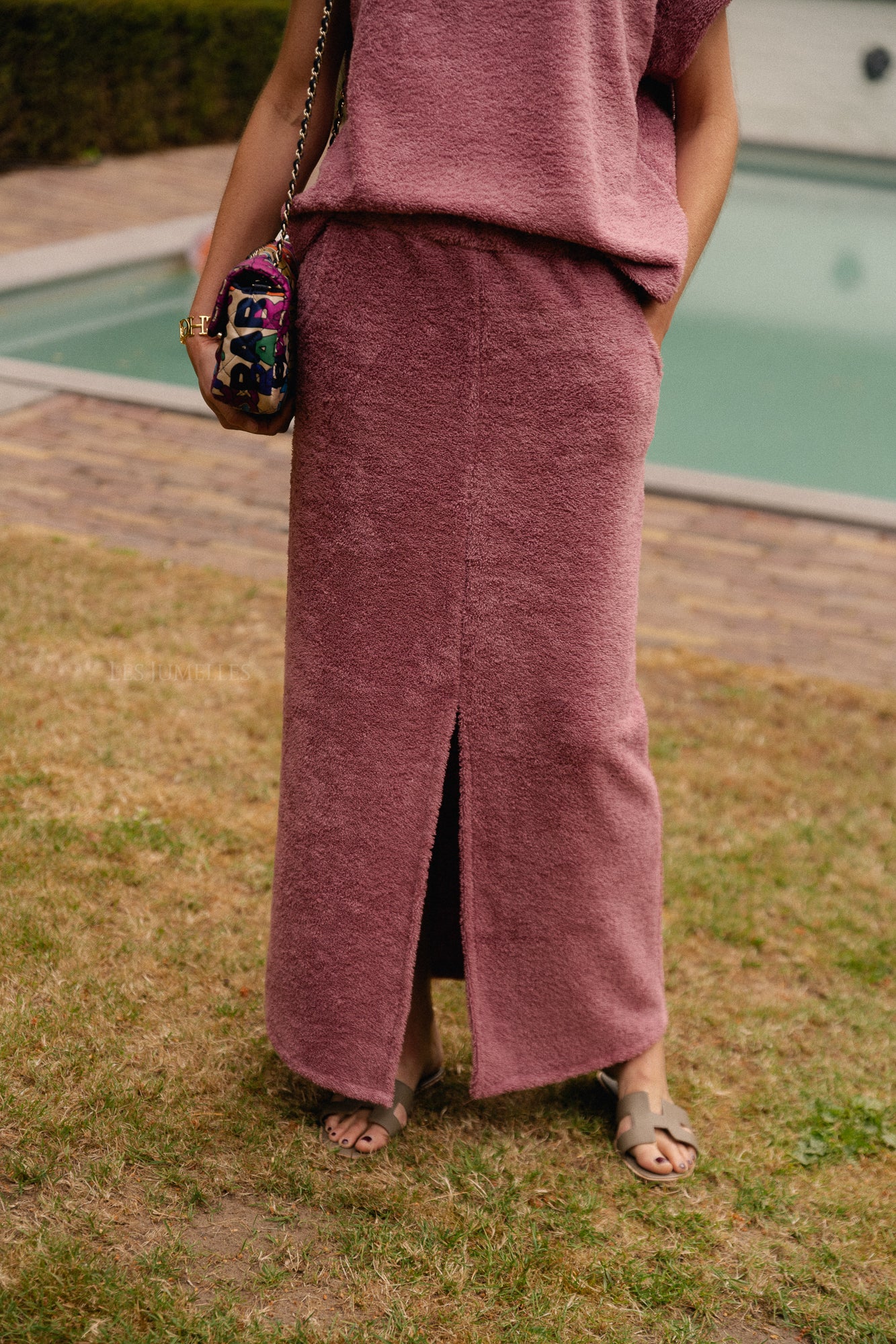 Annabelle terry skirt marsala