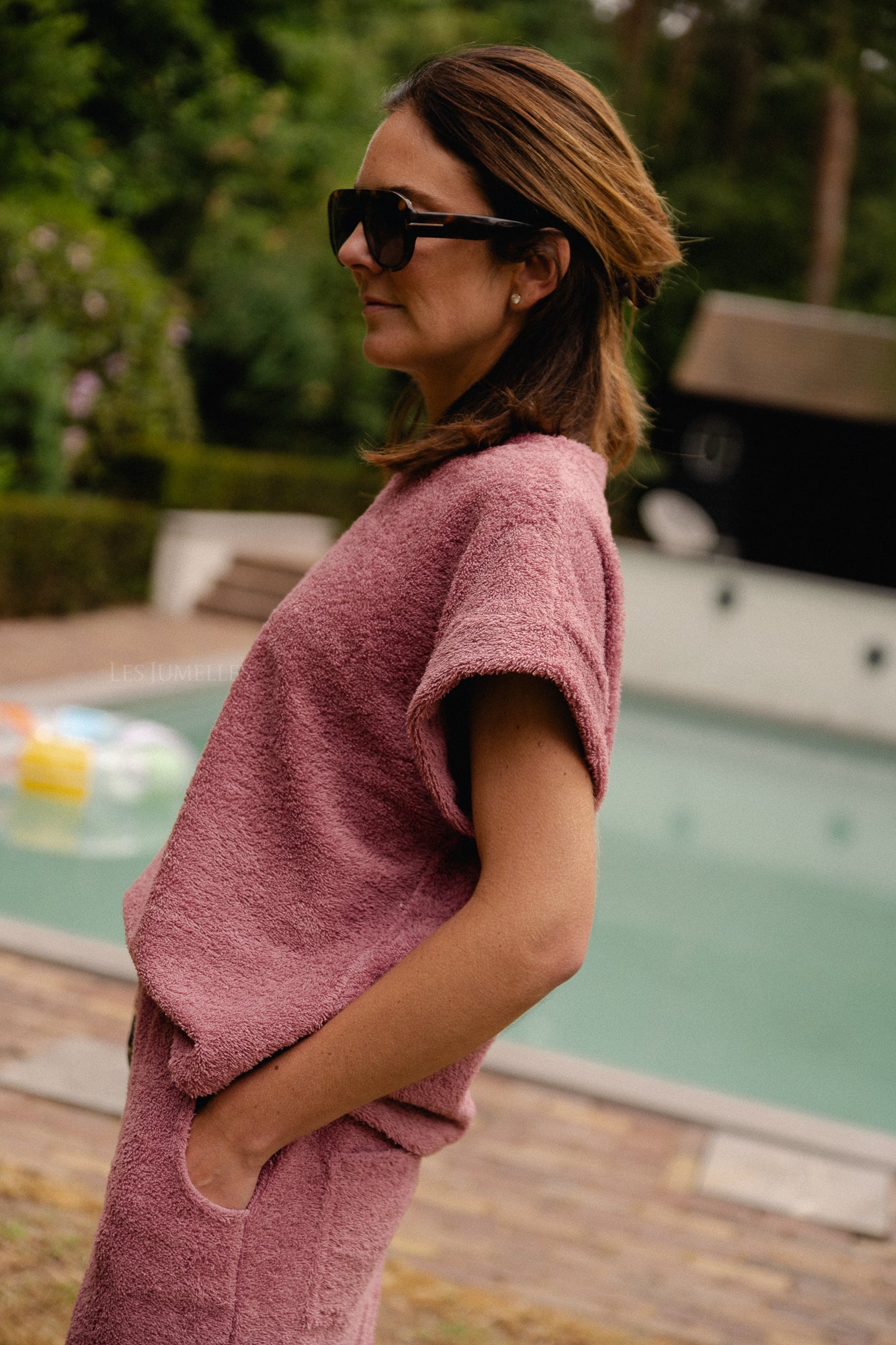 Annabelle SS terry shirt marsala