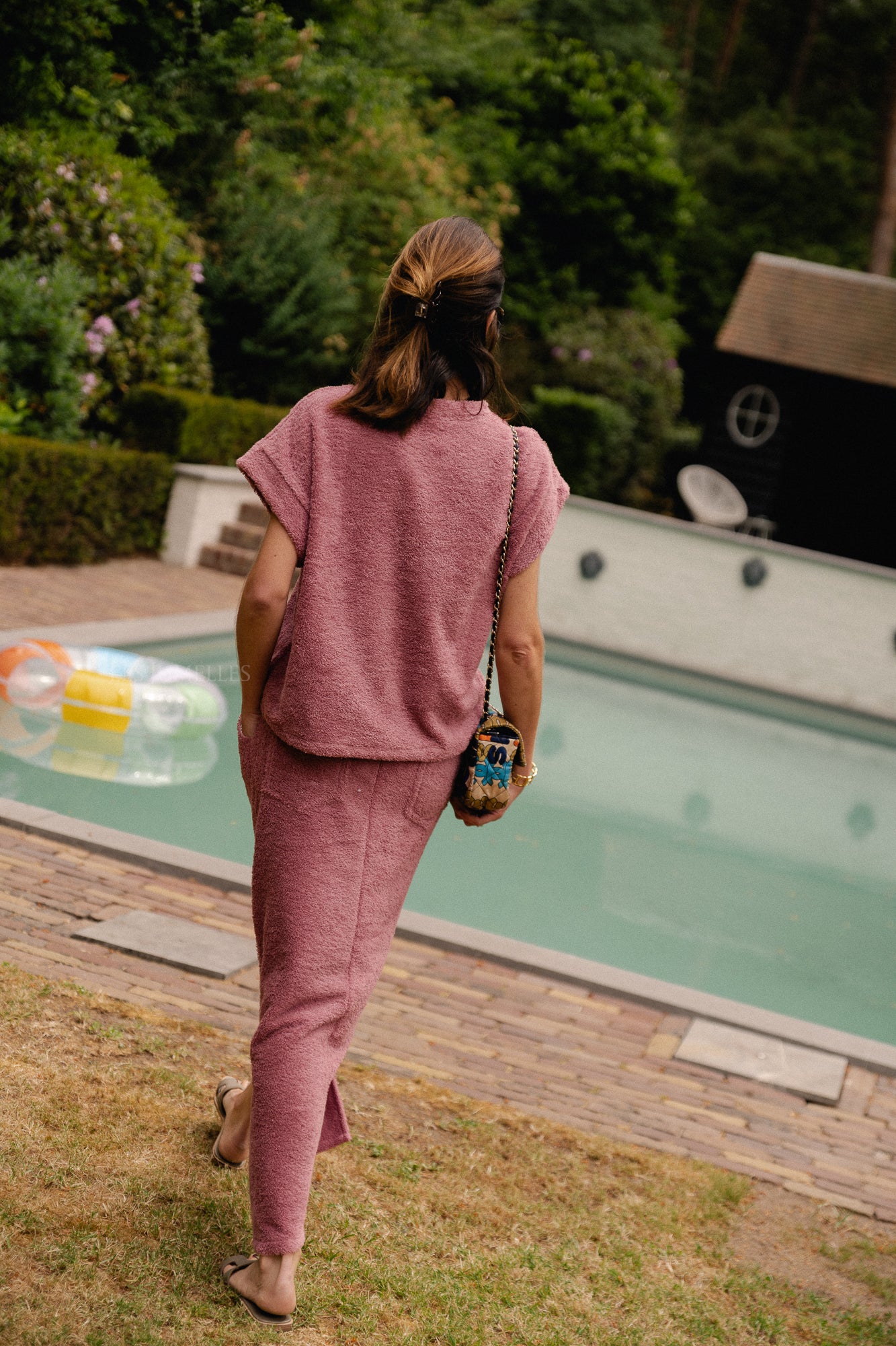 Annabelle SS terry shirt marsala