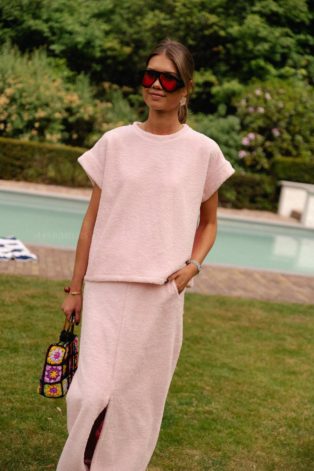 Annabelle SS terry shirt baby pink