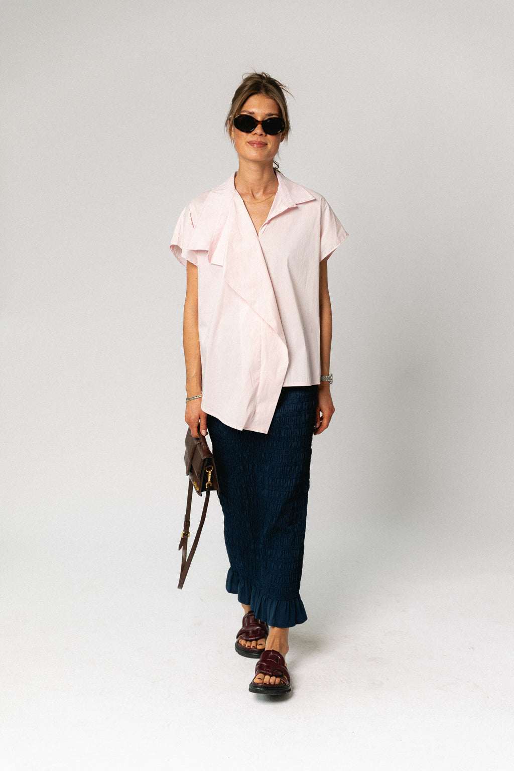 Mona SS shirt blush pink
