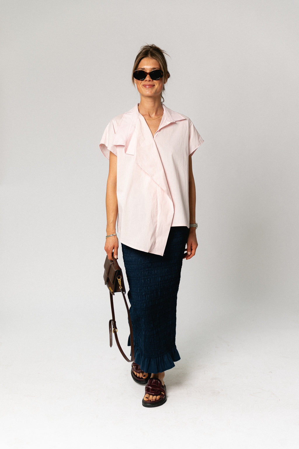 Mona SS shirt blush pink