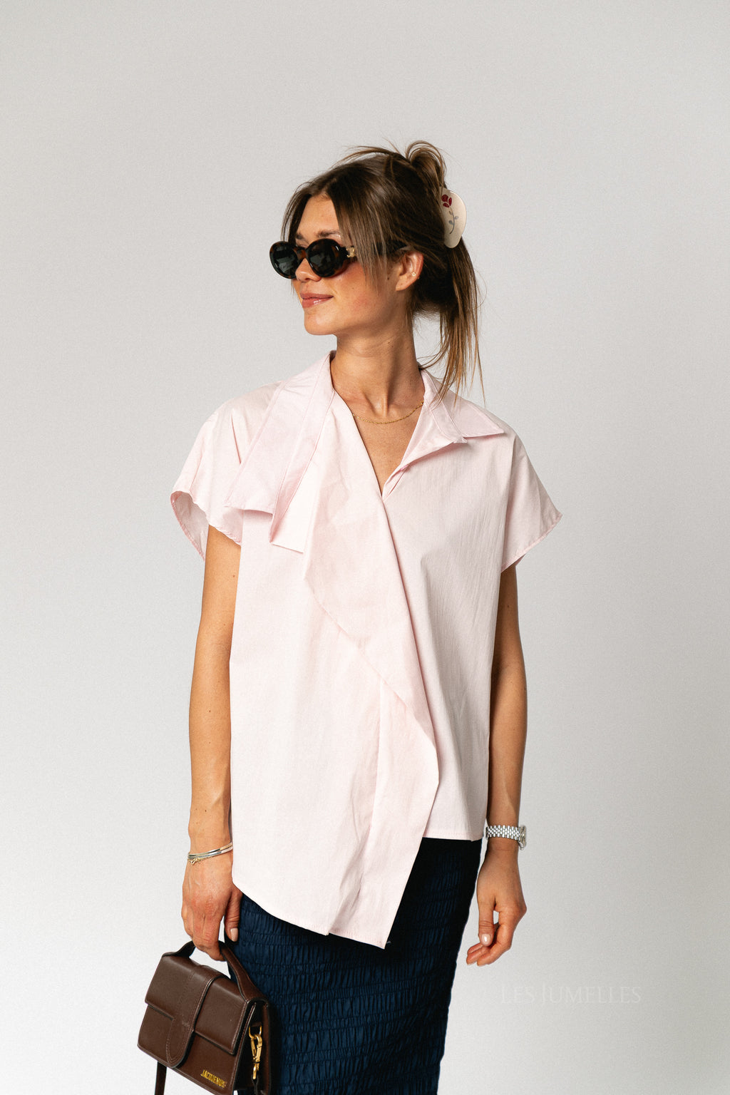 Mona SS shirt blush pink