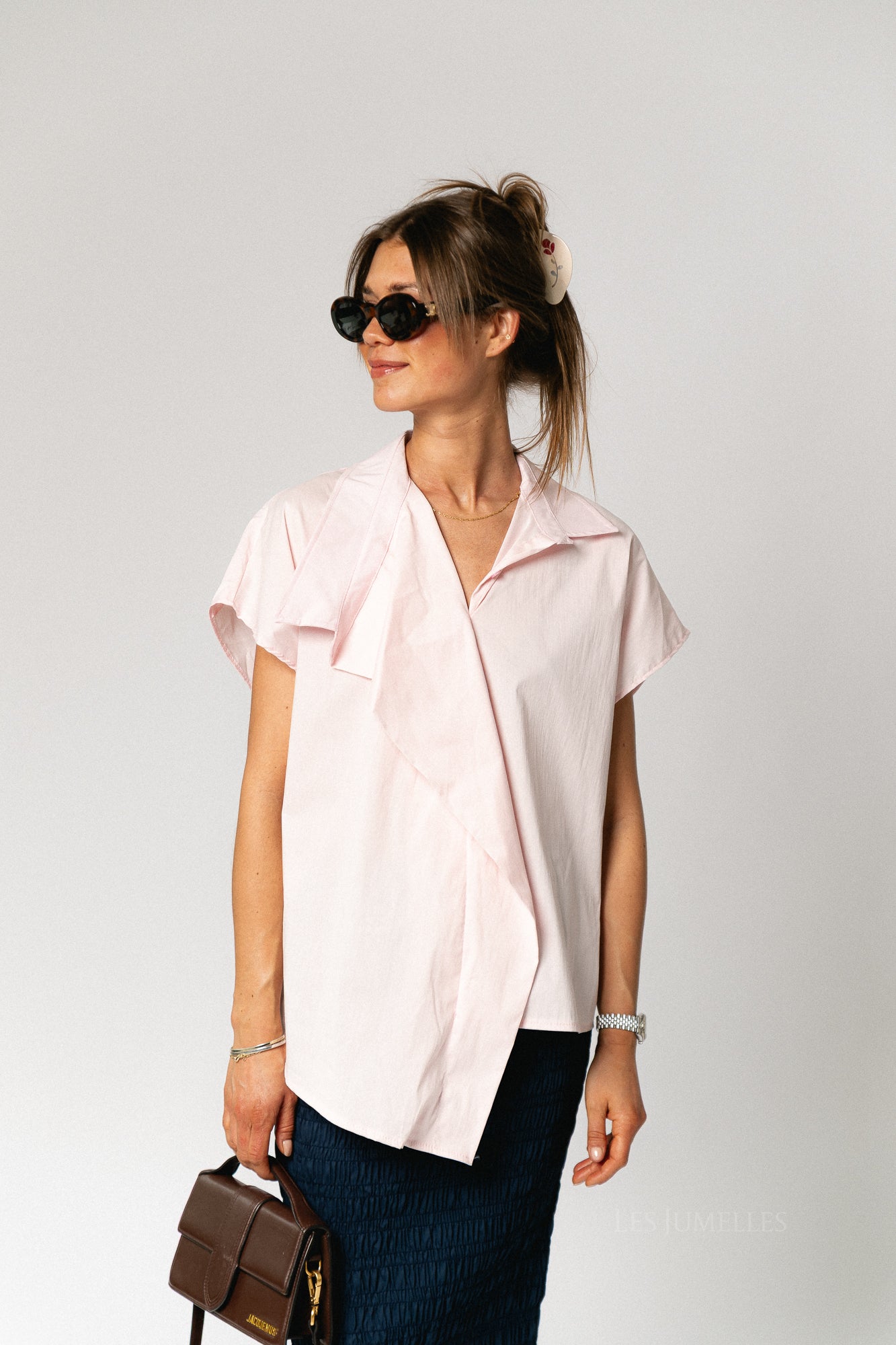 Mona SS shirt blush pink