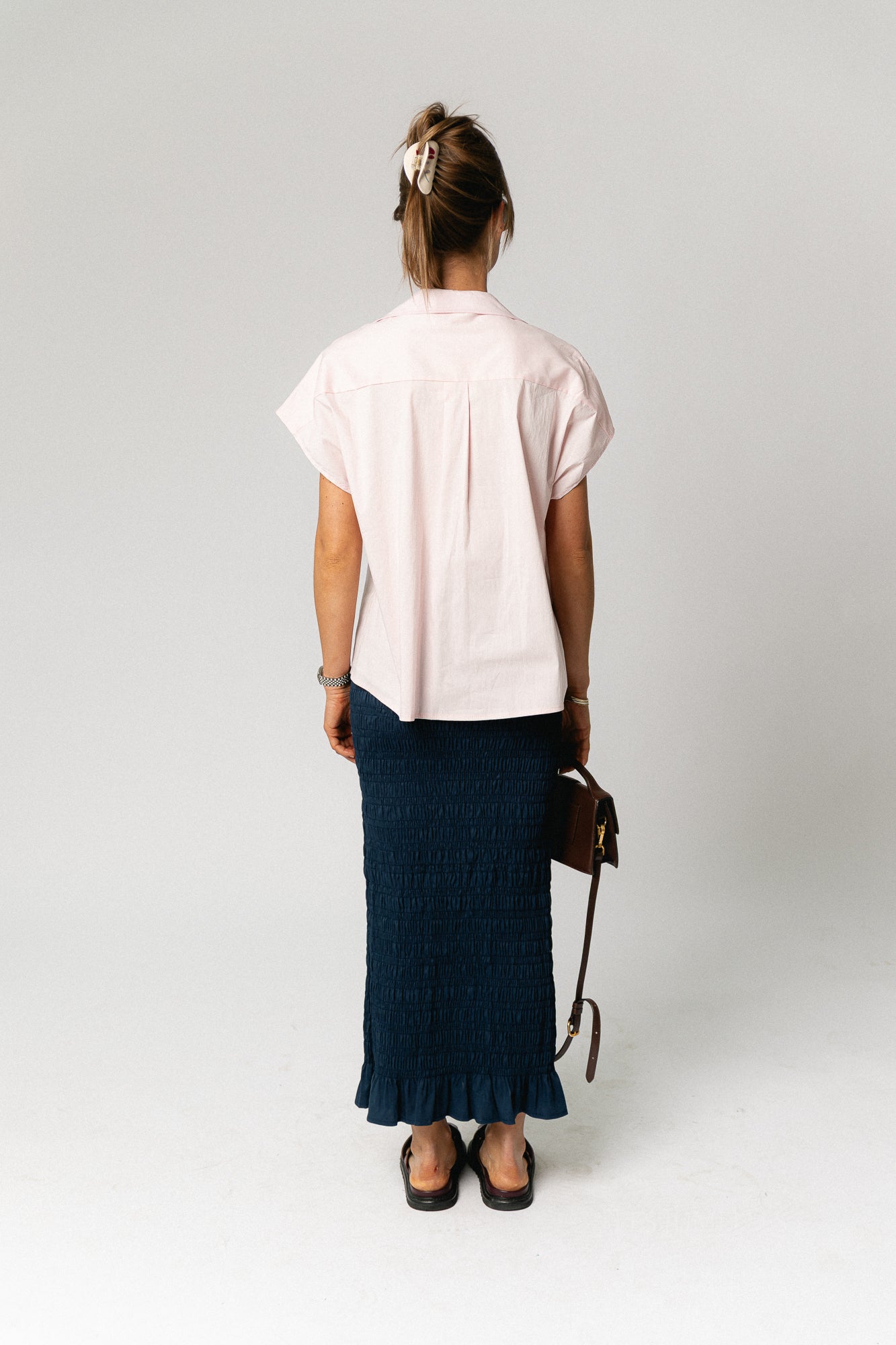 Mona SS shirt blush pink