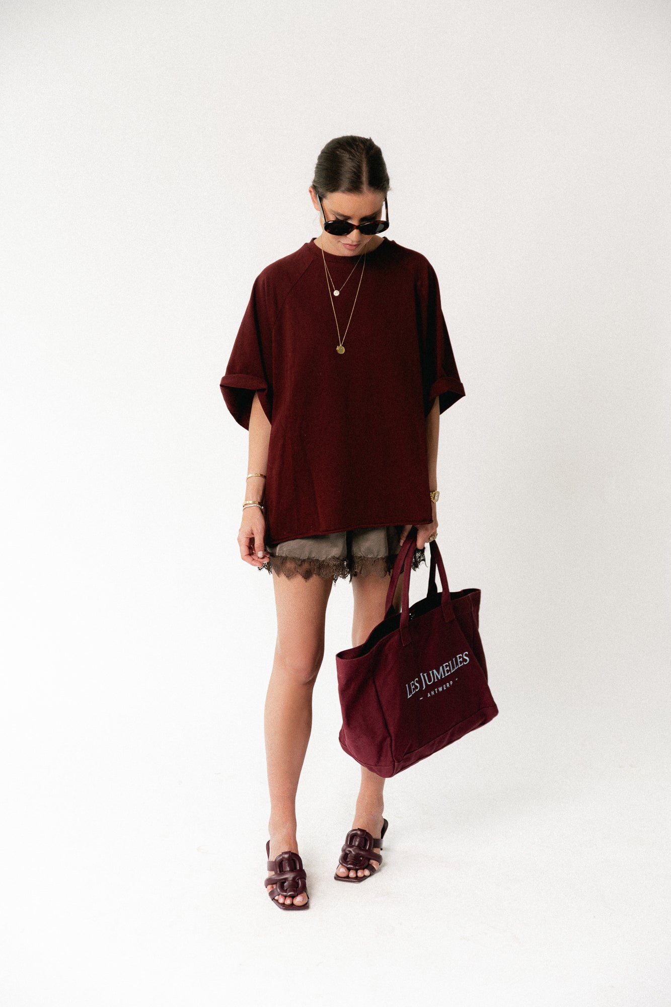 Jeanne T-Shirt burgunderrot