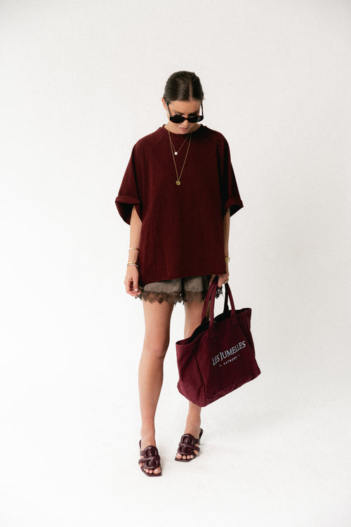 Jeanne T-Shirt burgunderrot
