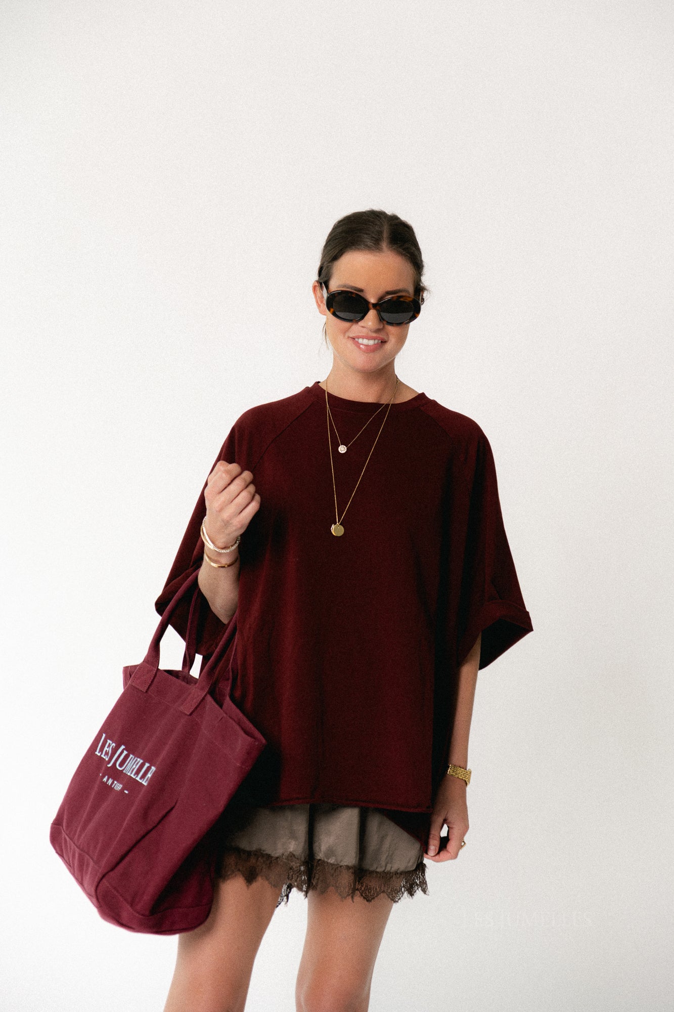 Jeanne T-Shirt burgunderrot