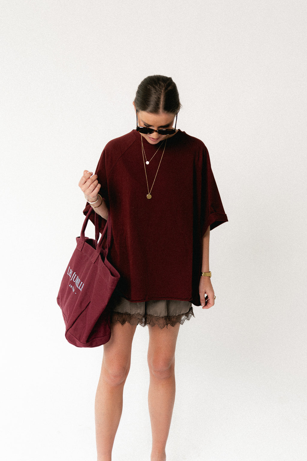 Jeanne T-Shirt burgunderrot