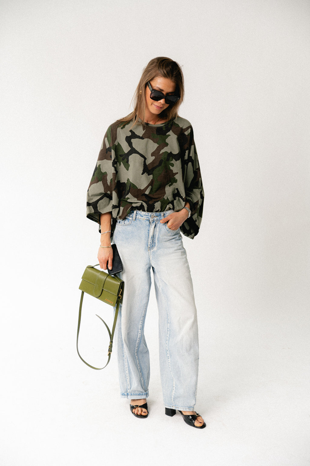 Mila camouflage print shirt