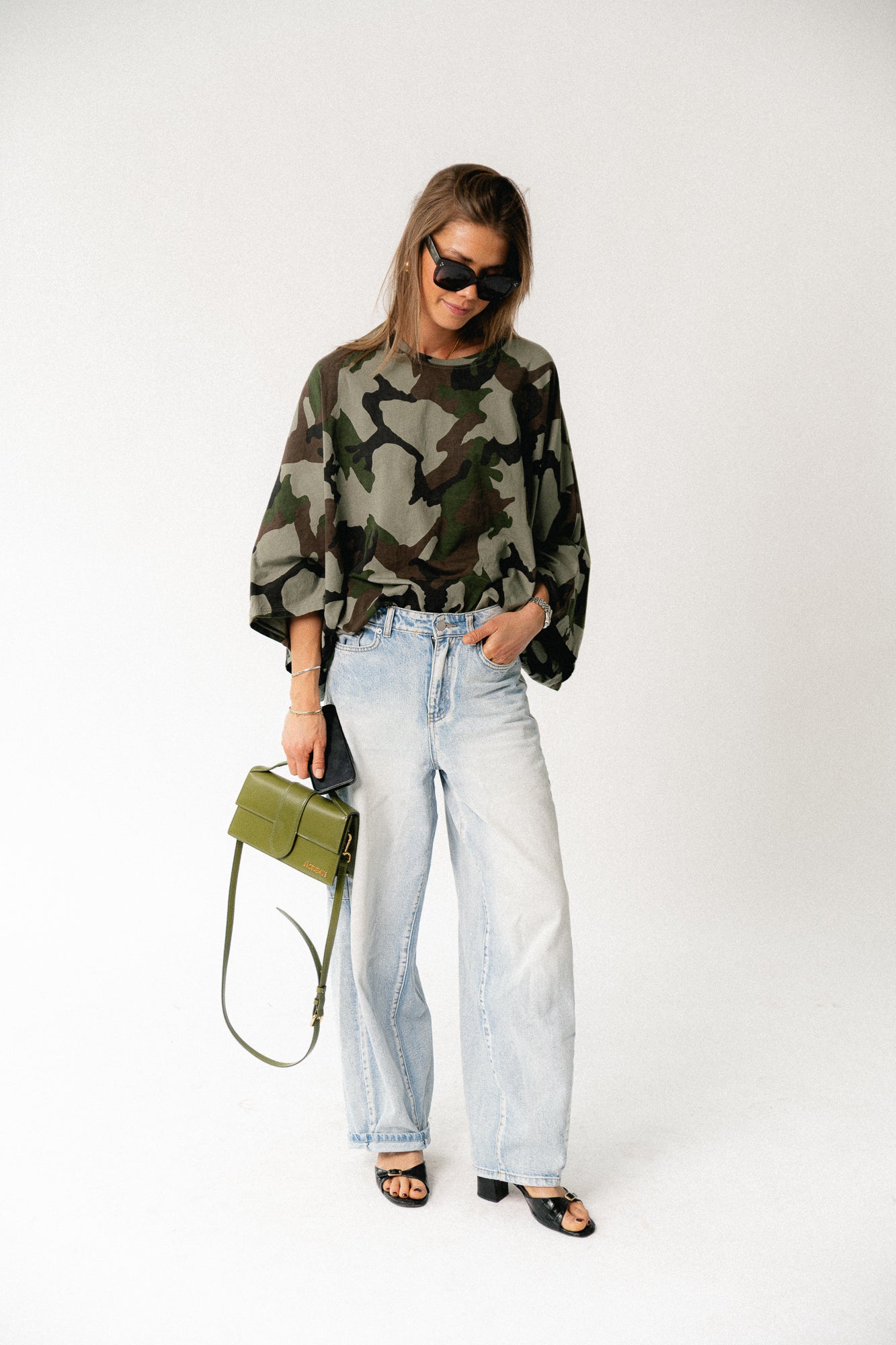 Mila camouflage print shirt