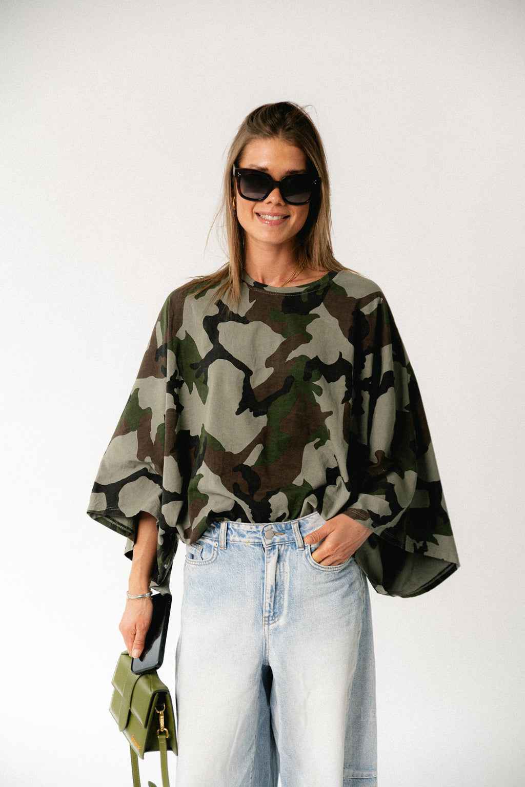 Mila camouflage print shirt