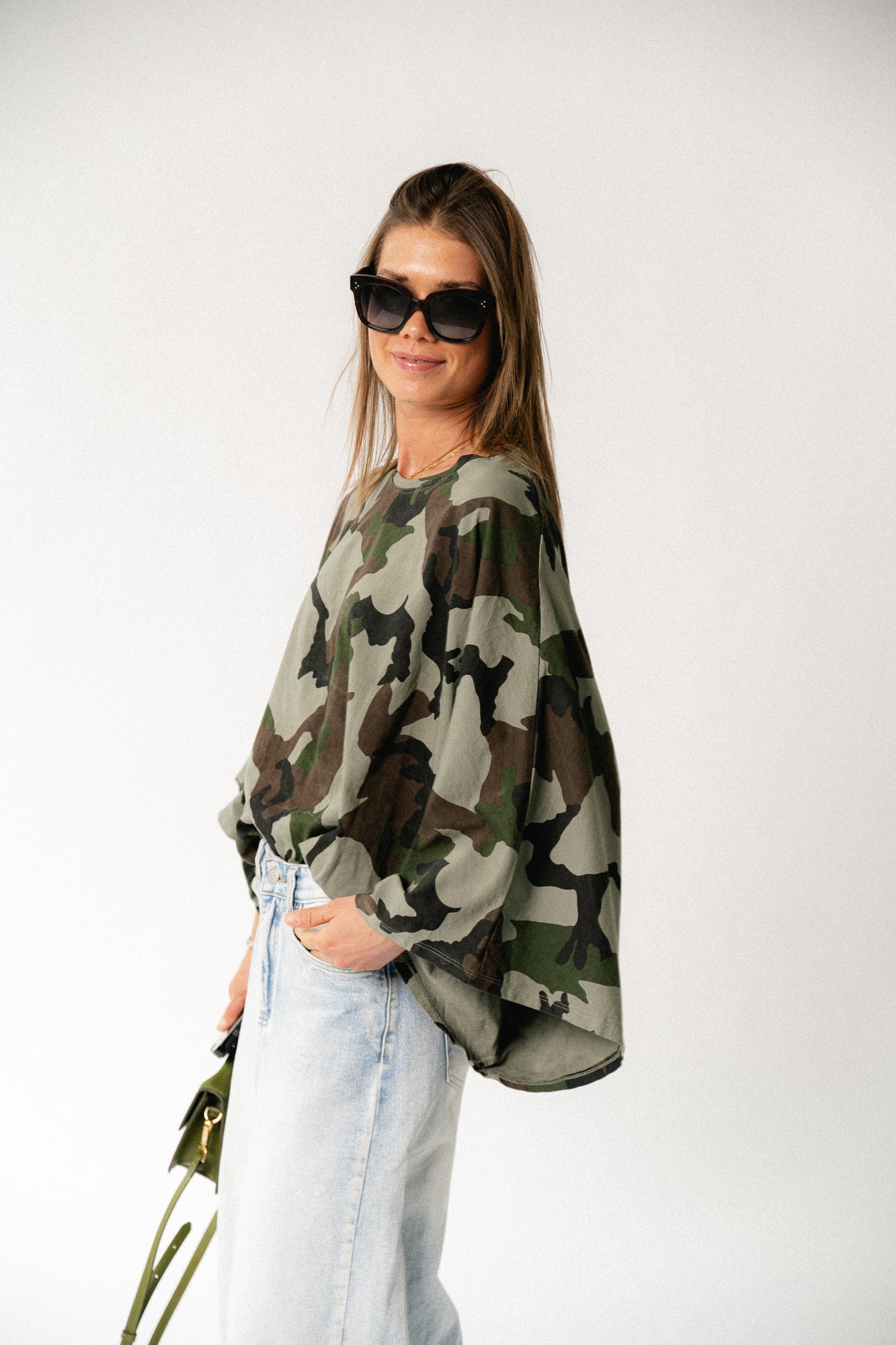 Mila camouflage print shirt