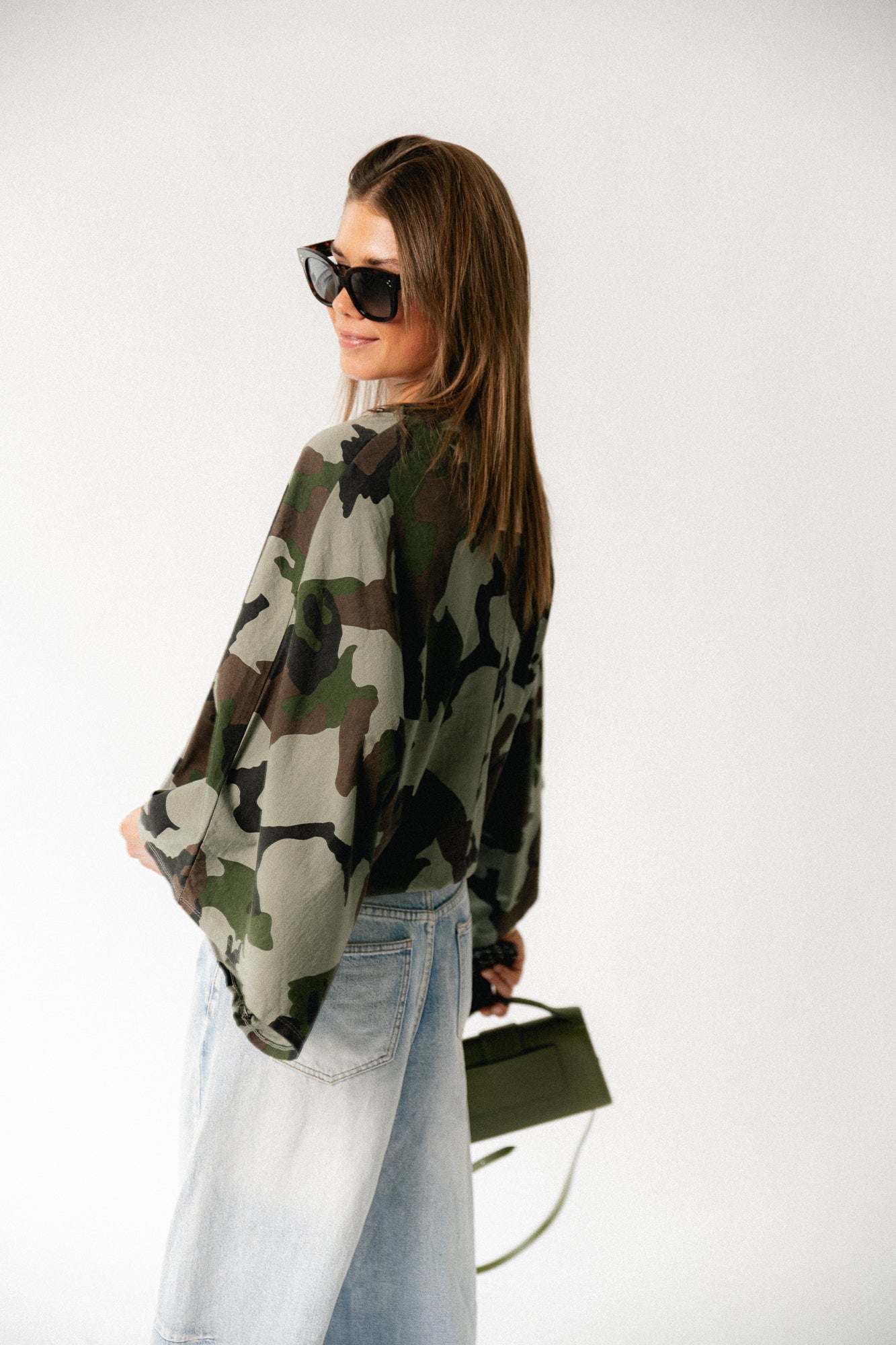 Mila camouflage print shirt