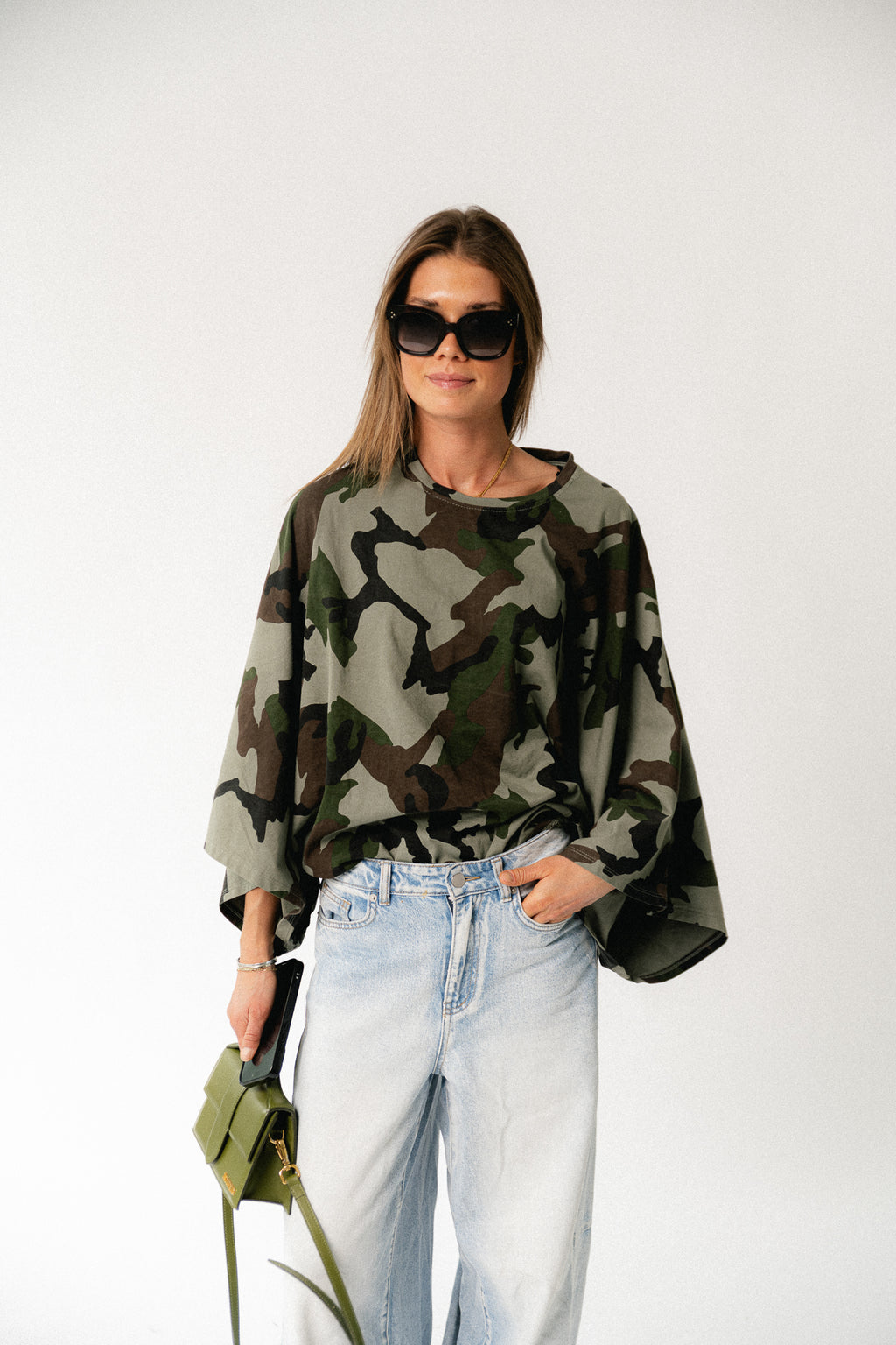 Mila camouflage print shirt